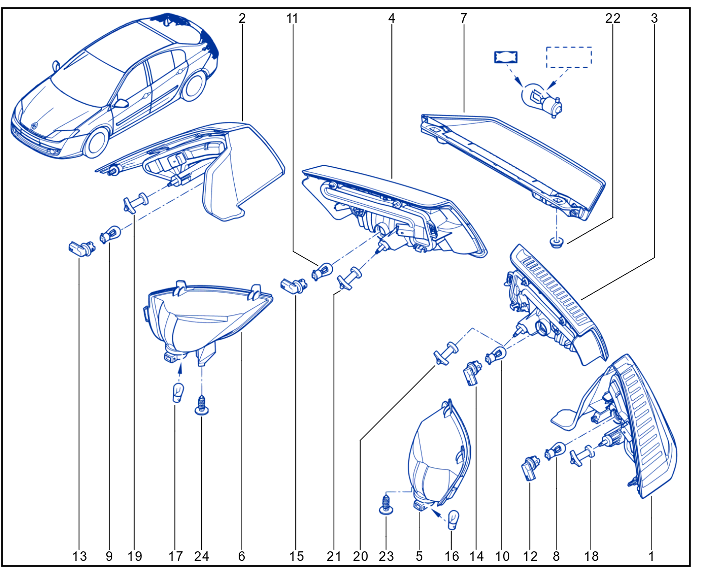 Rear Exterior Lighting - 01019595