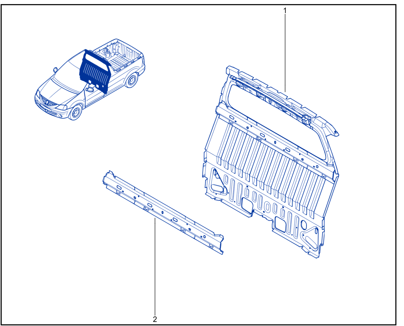 Cab Rear Panel - 01019622
