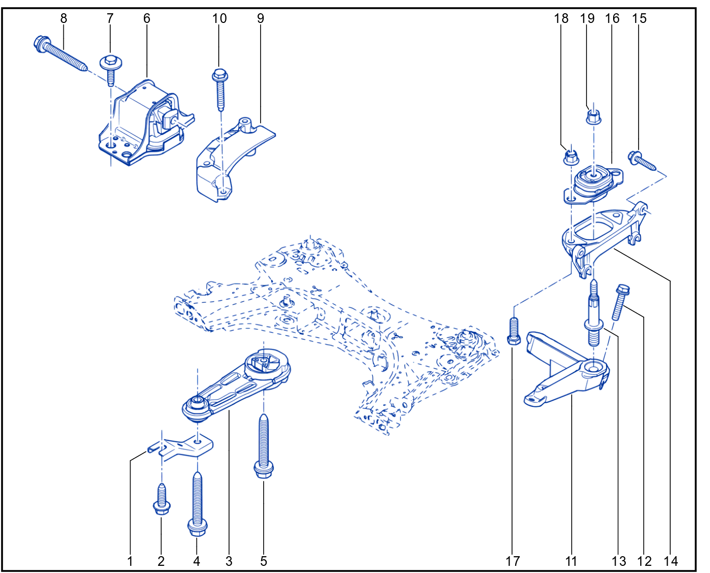 Engine And Transmission Assembly Support - 01020001