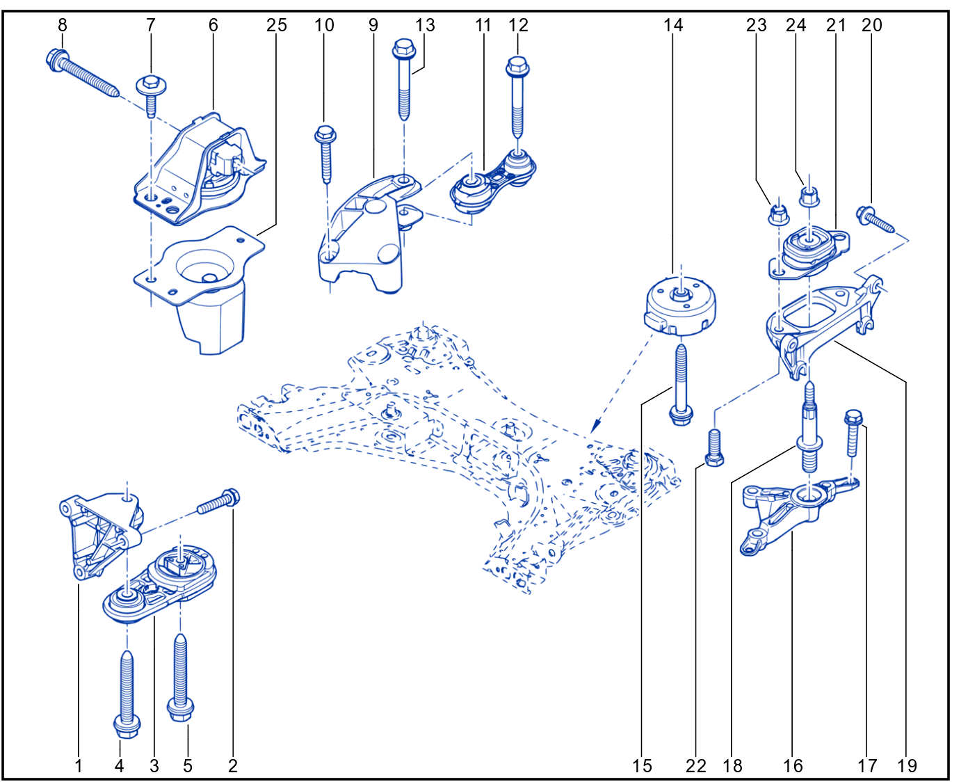 Engine And Transmission Assembly Support - 01020024