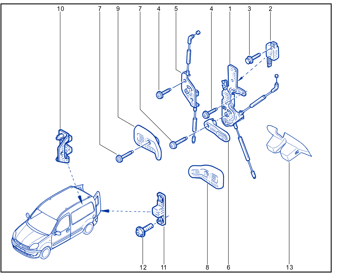 Rear Opening Element Control And Mechanism - 01020032