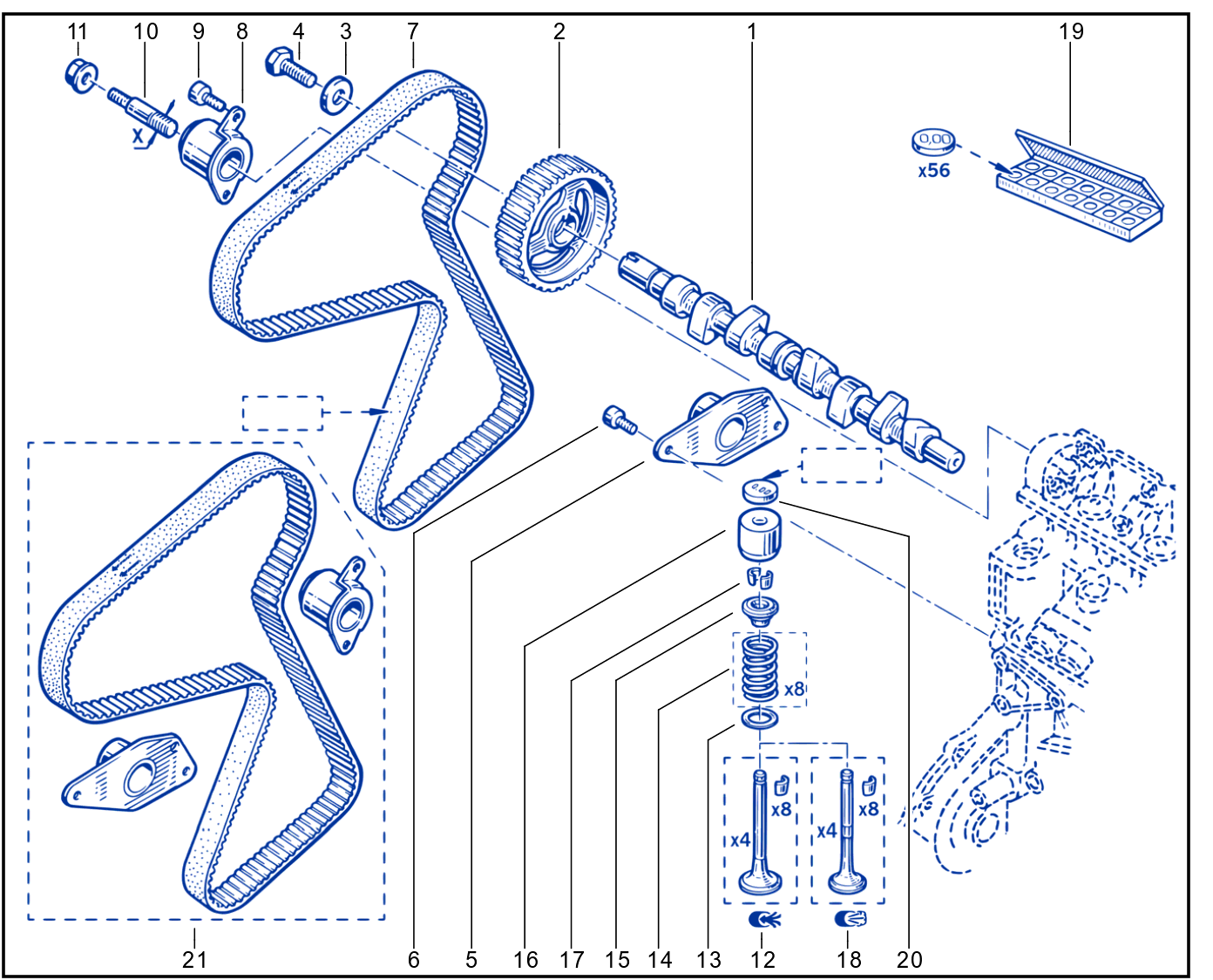 Timing - Camshaft - Valve - 01020662