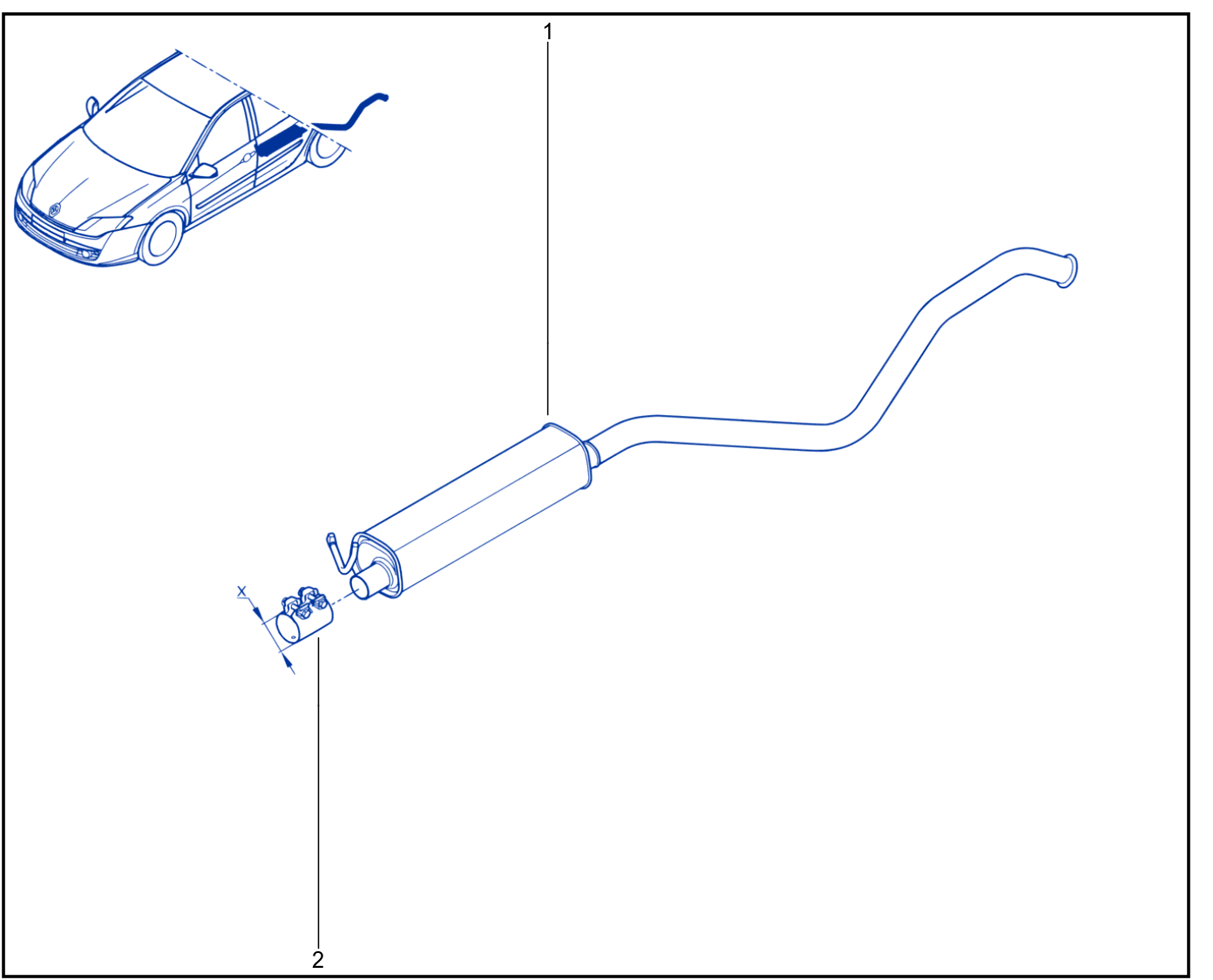 Exhaust Pipe - 01021078