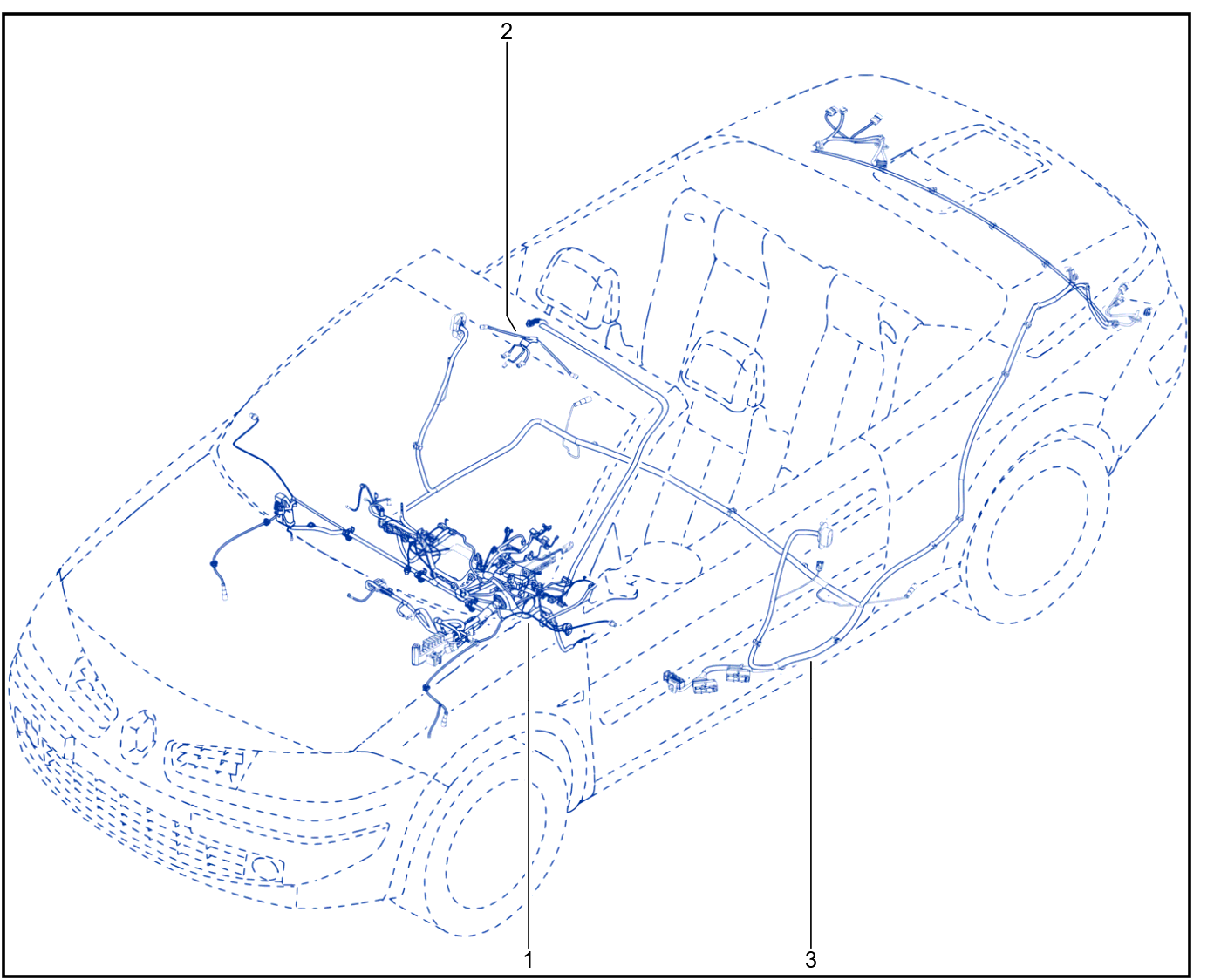 Wiring - Passenger Compartment Components - 01021087