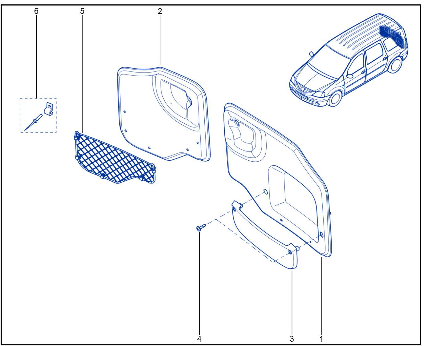Luggage Compartment Trim - 01021323