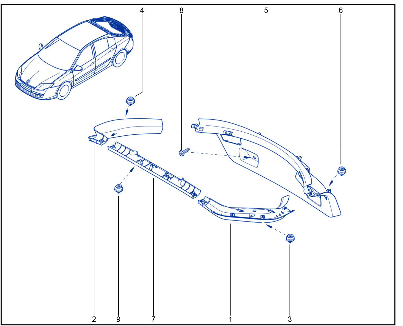 Luggage Compartment Trim - 01021607