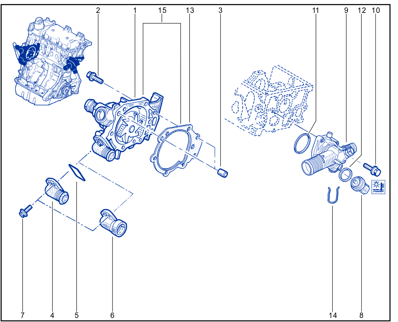 Water Pump - Coolant Unit - 01021705