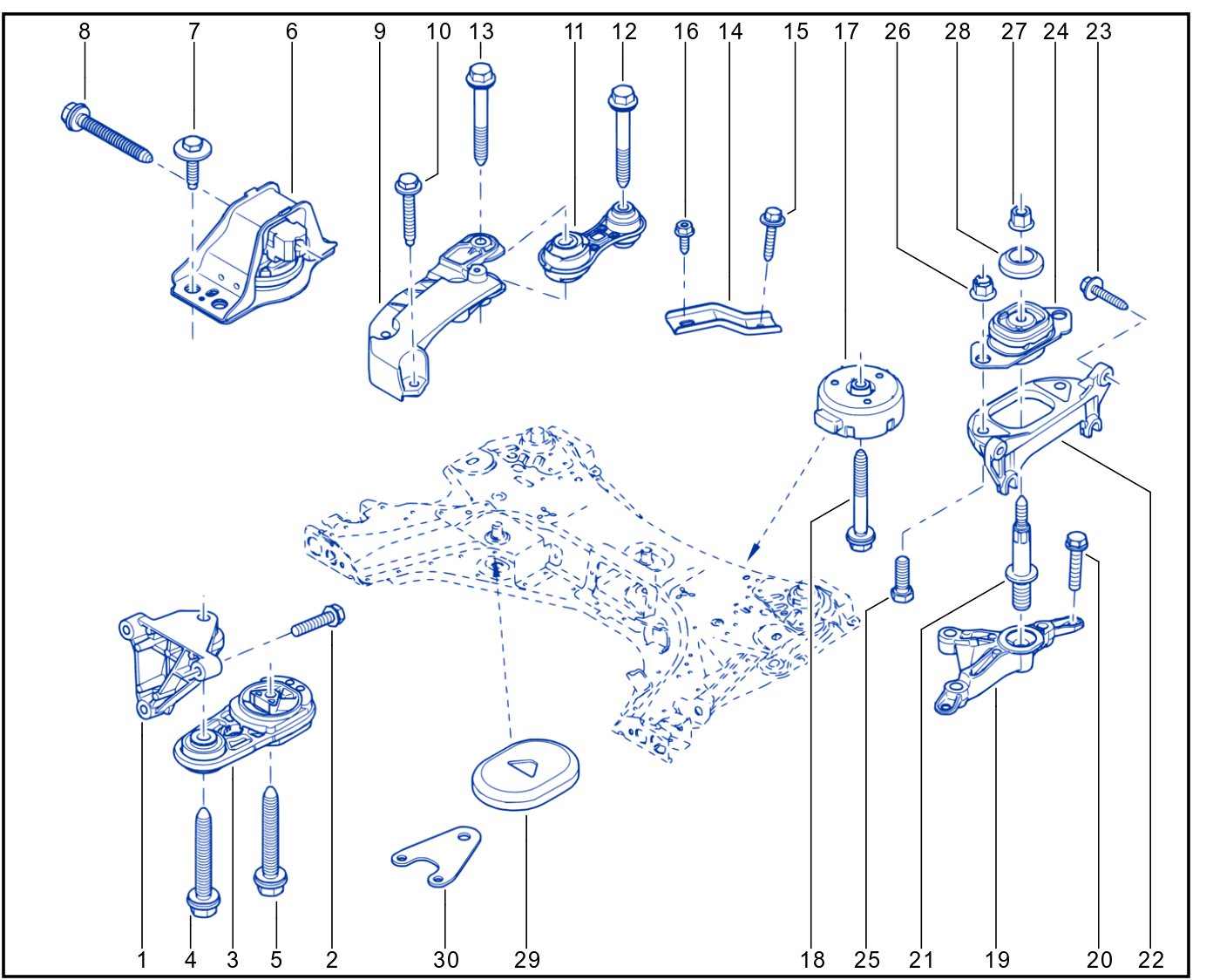 Engine And Transmission Assembly Support - 01022055