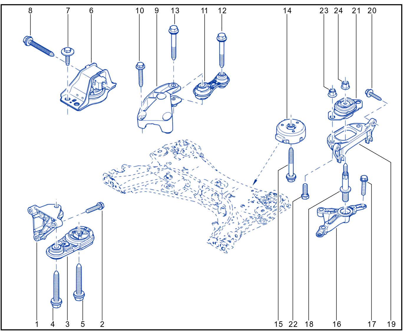 Engine And Transmission Assembly Support - 01022056