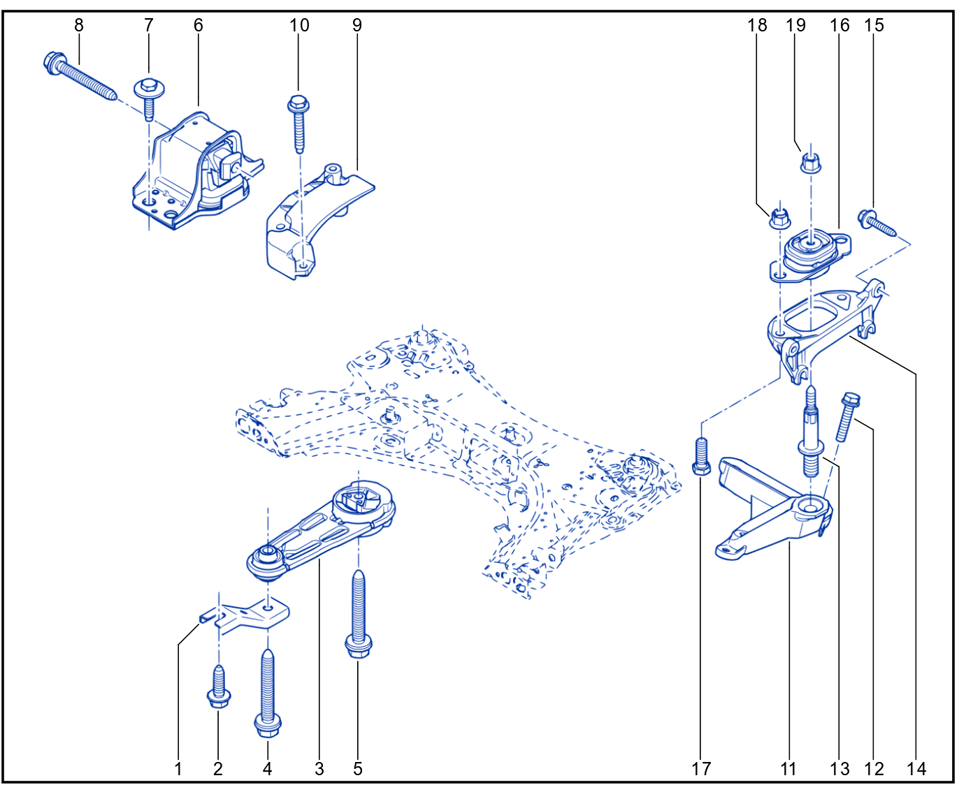 Engine And Transmission Assembly Support - 01022327