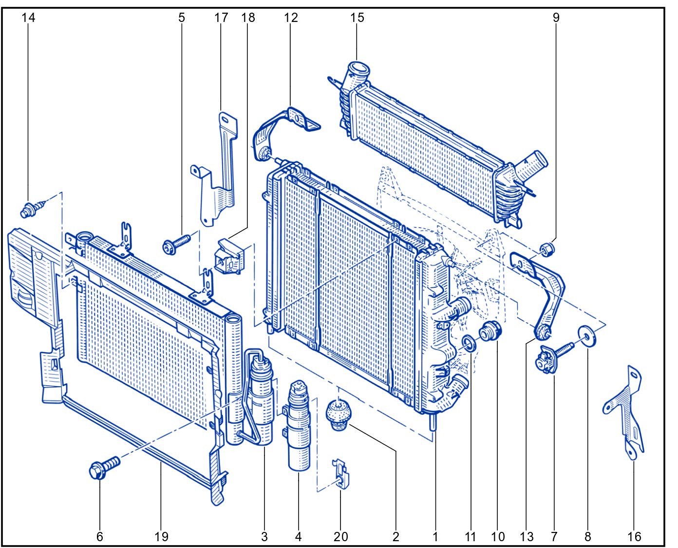 Radiator - Engine Cooling Fan - 01022347