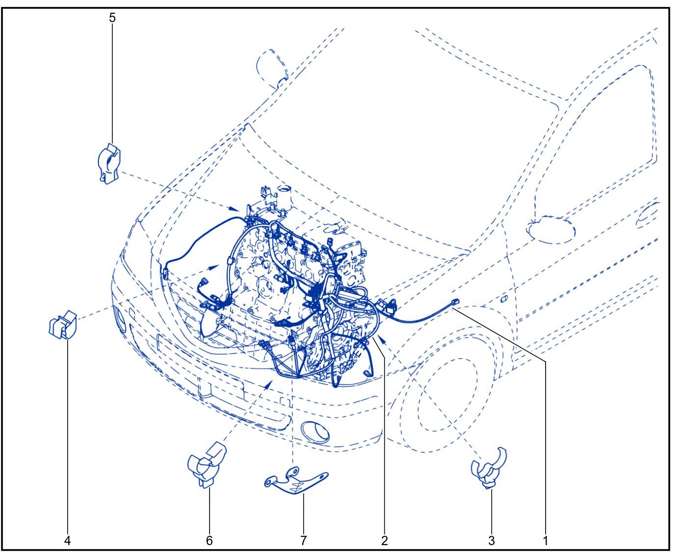 Wiring - Engine Components - 01023109