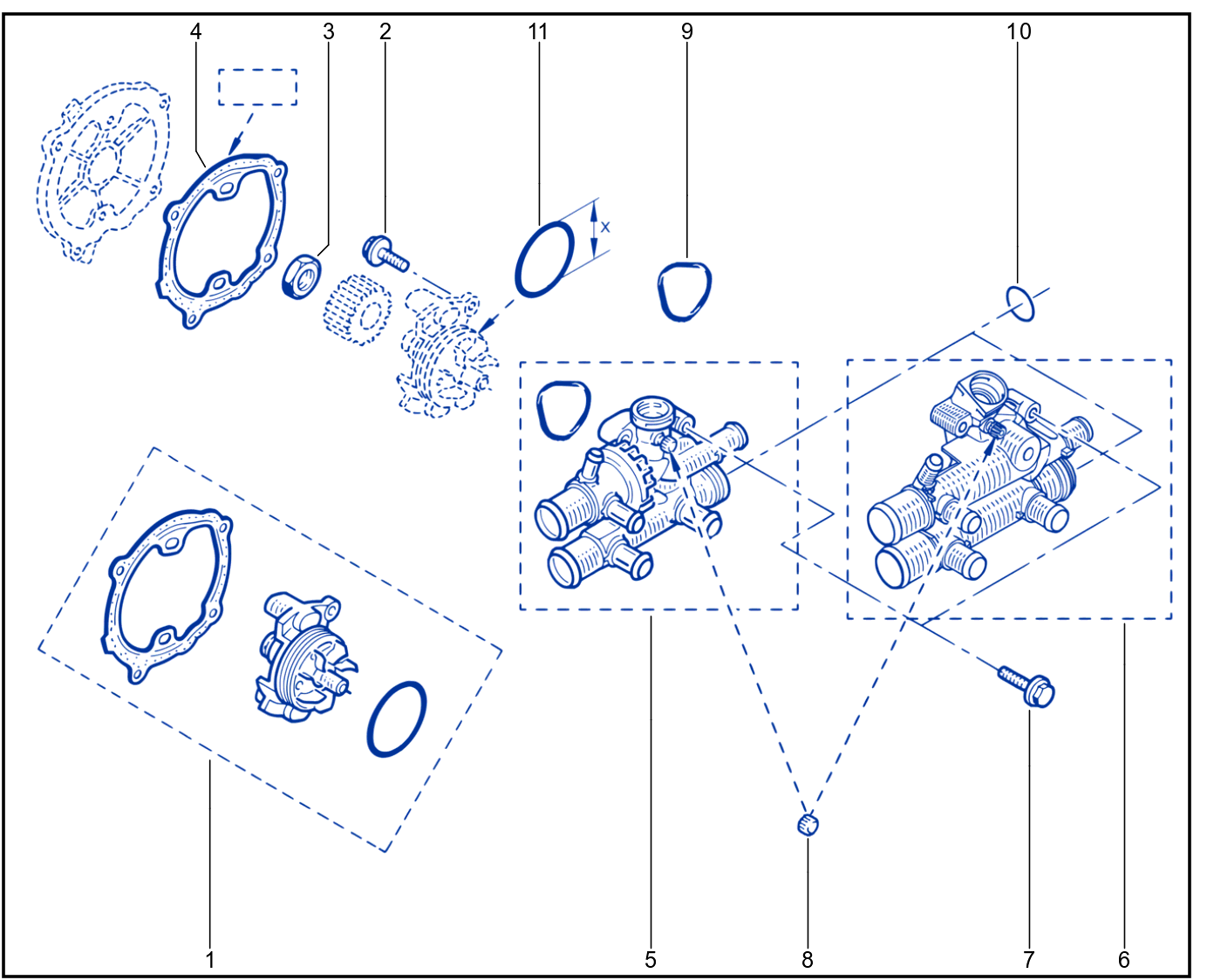 Water Pump - Coolant Unit - 01023299