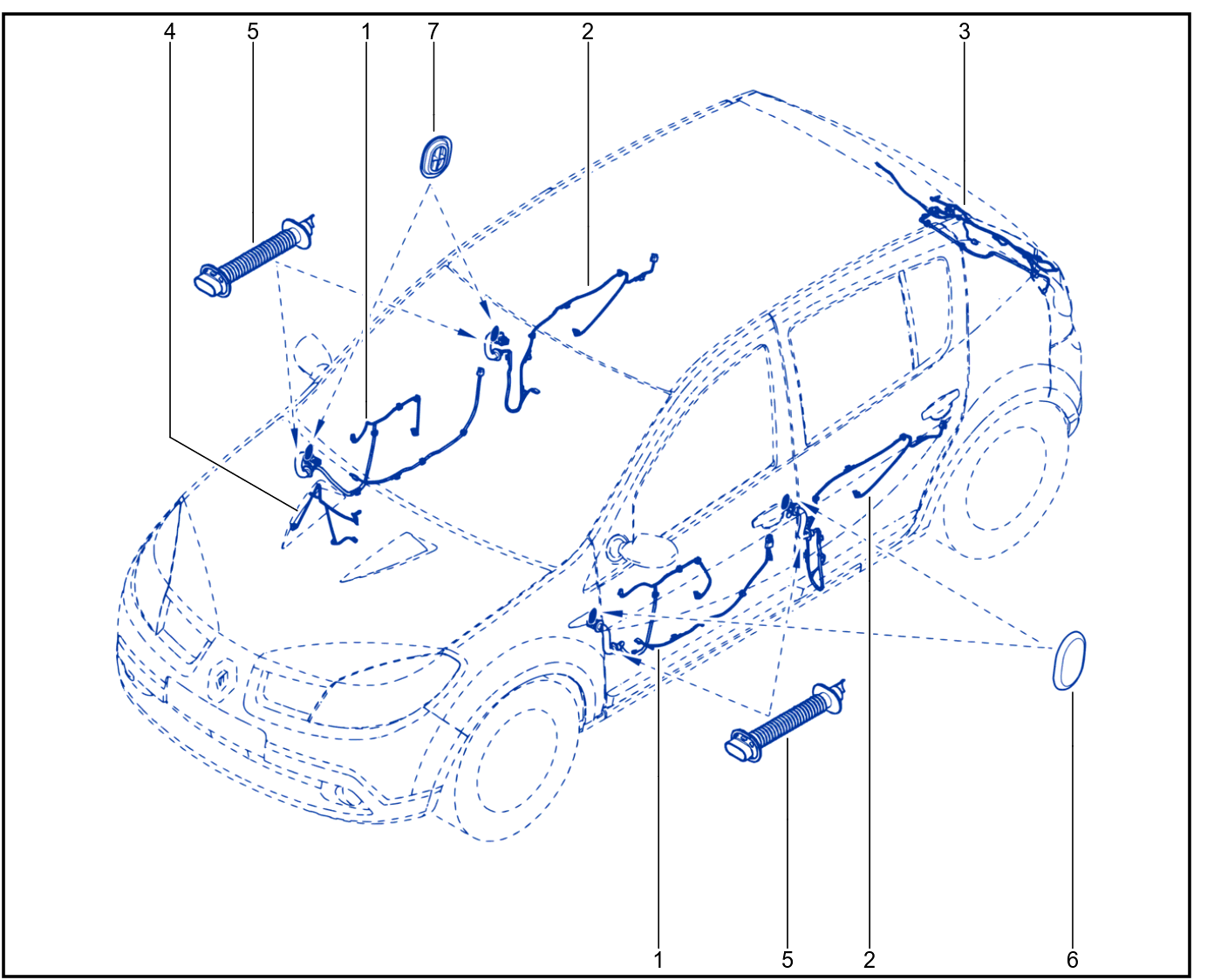 Wiring - Opening Element Components - 01023322