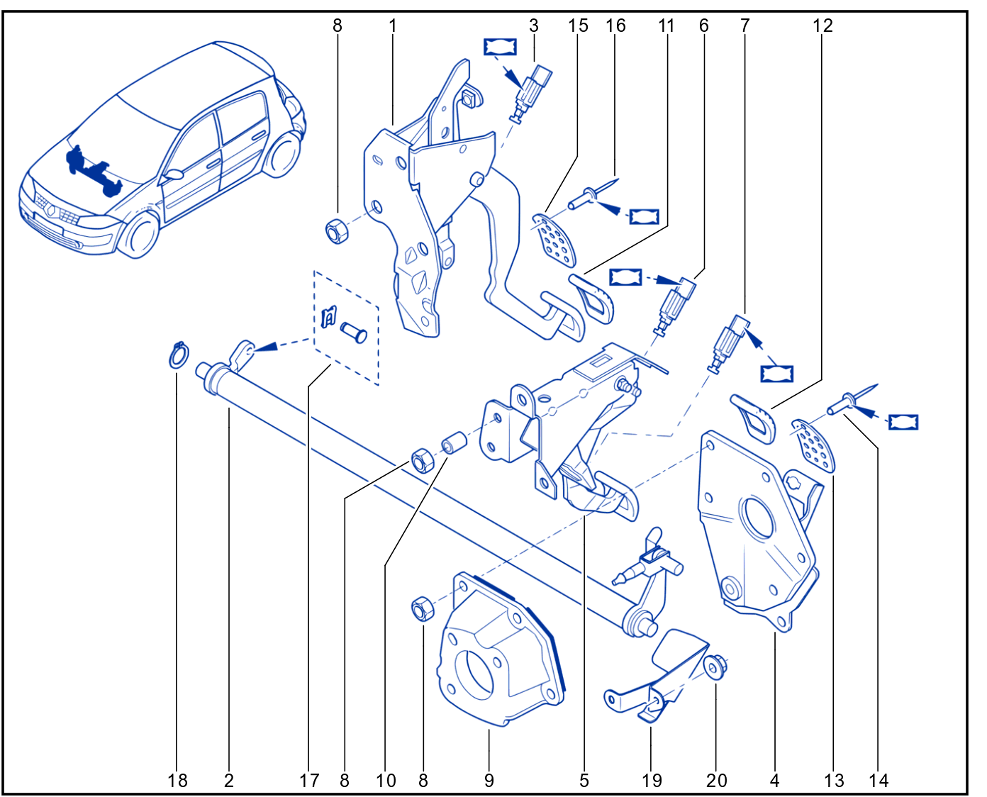 Pedal Assembly - 01023625