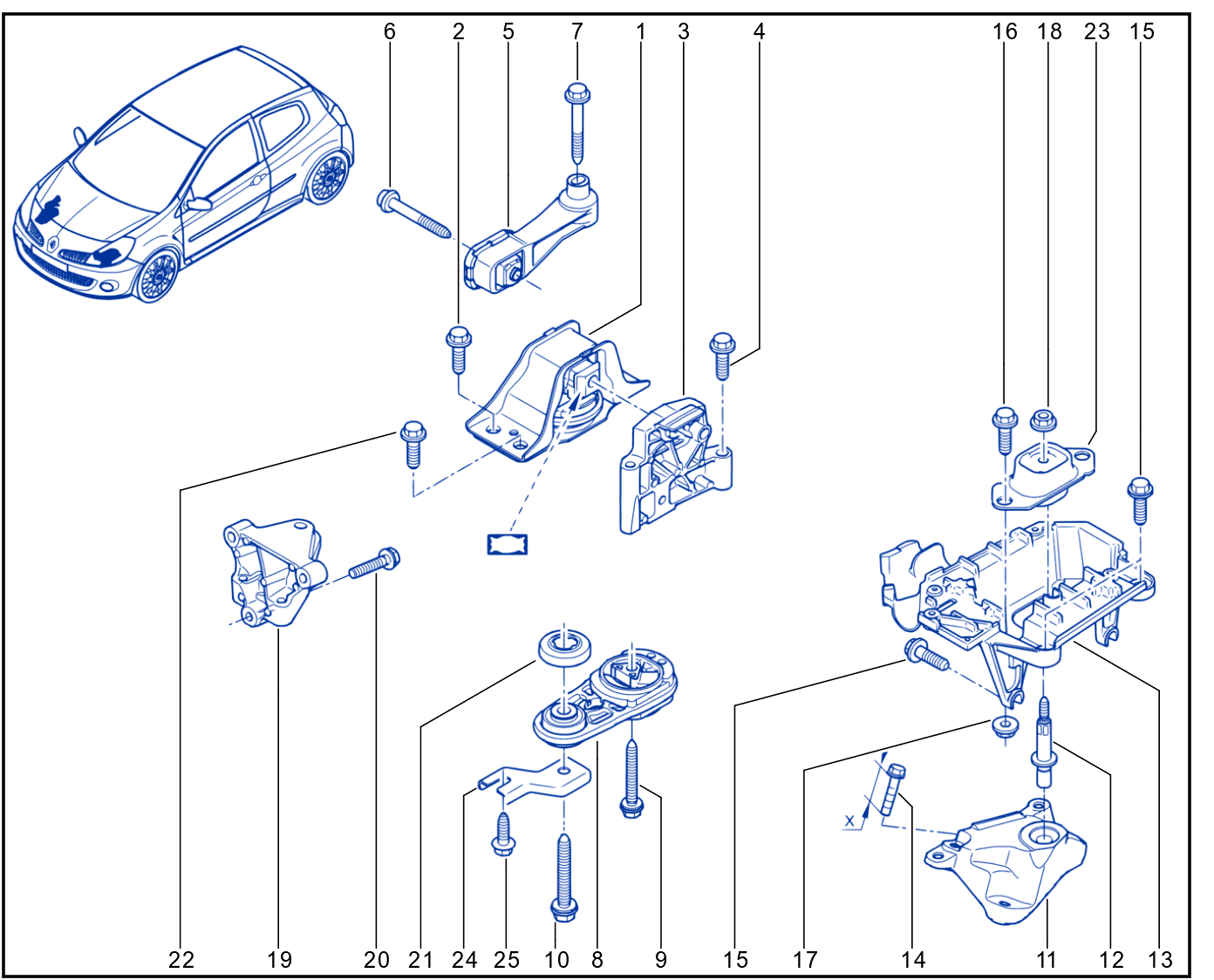 Engine And Transmission Assembly Support - 01023638
