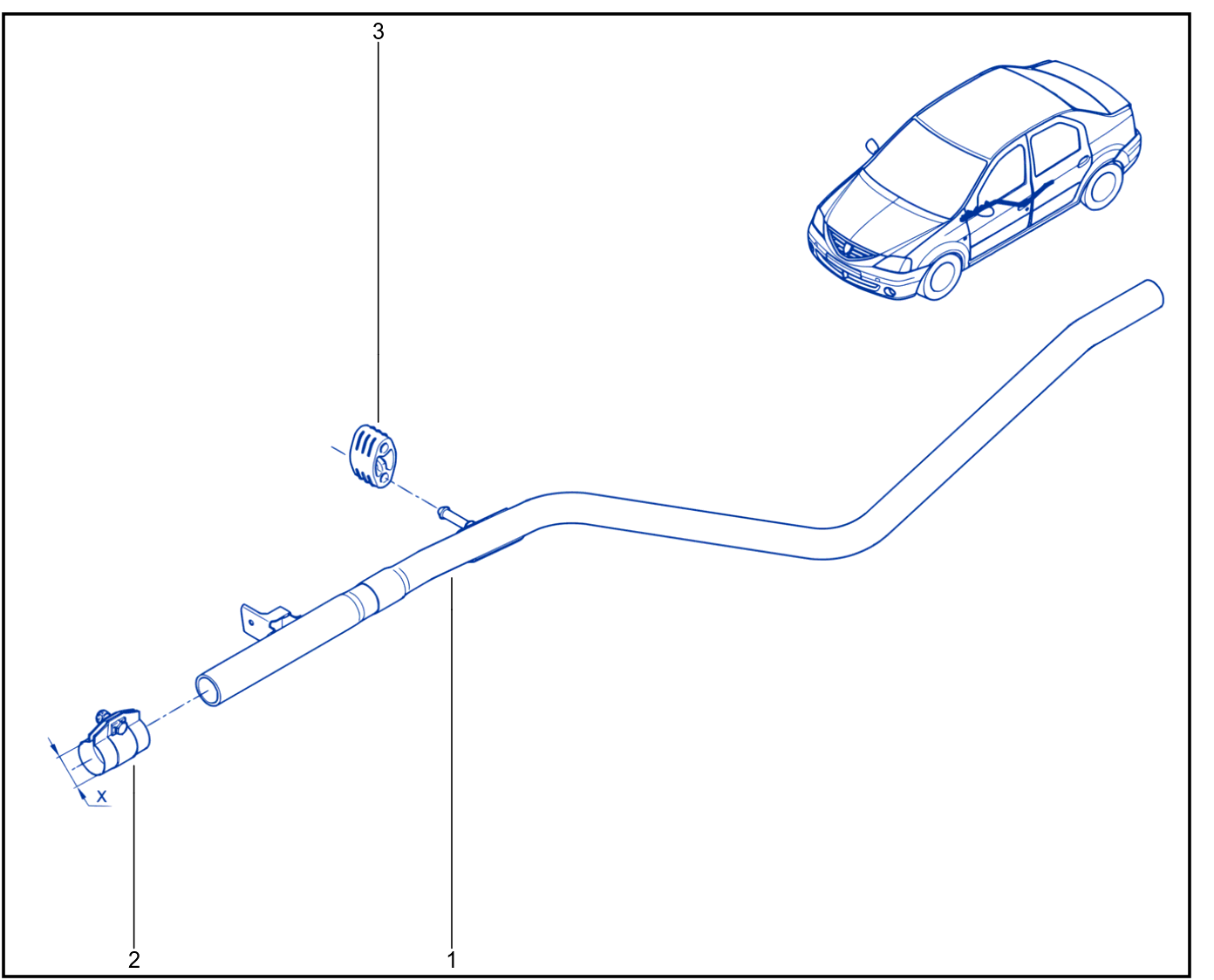 Exhaust Pipe - 01023714