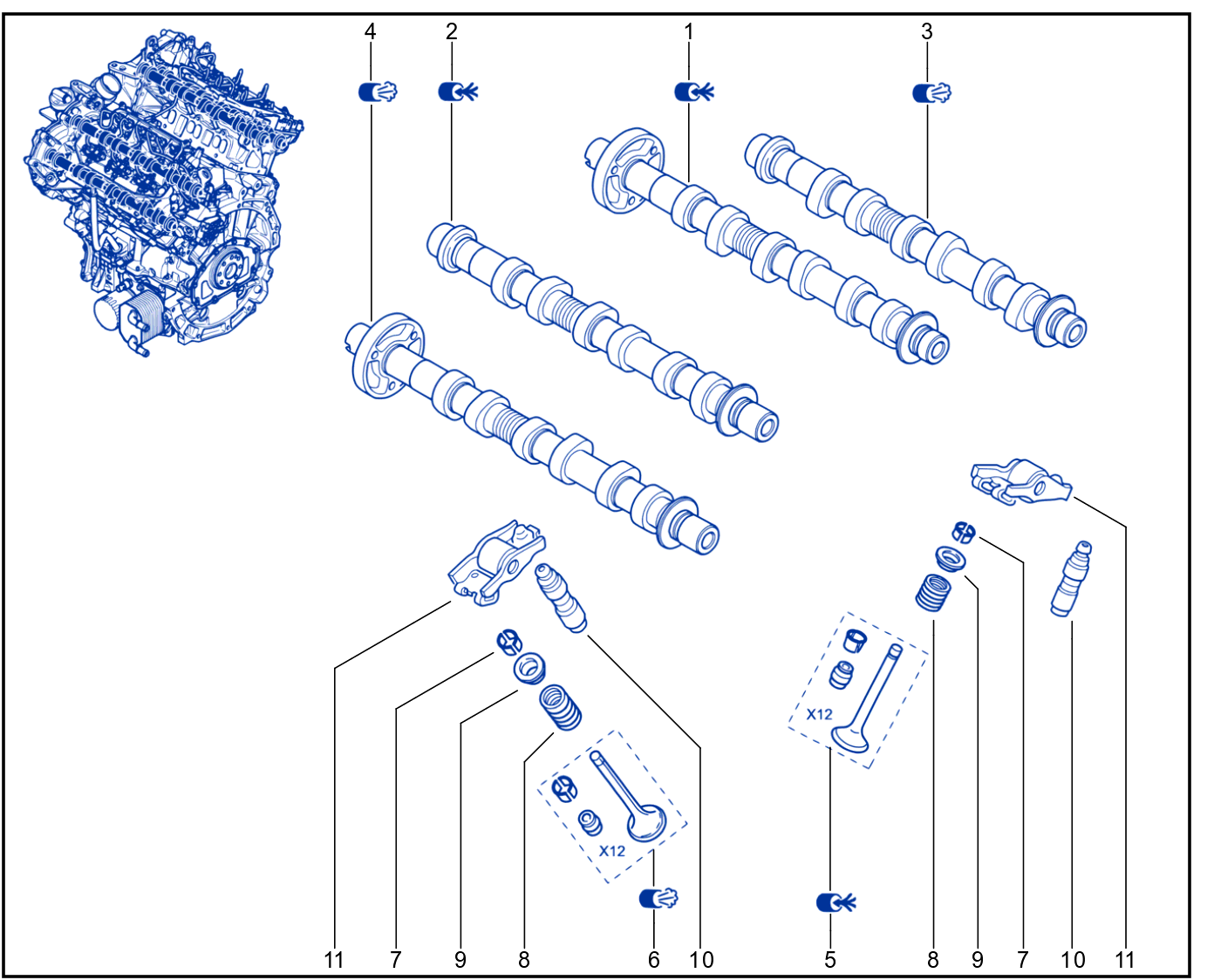 Timing - Camshaft - Valve - 01023742