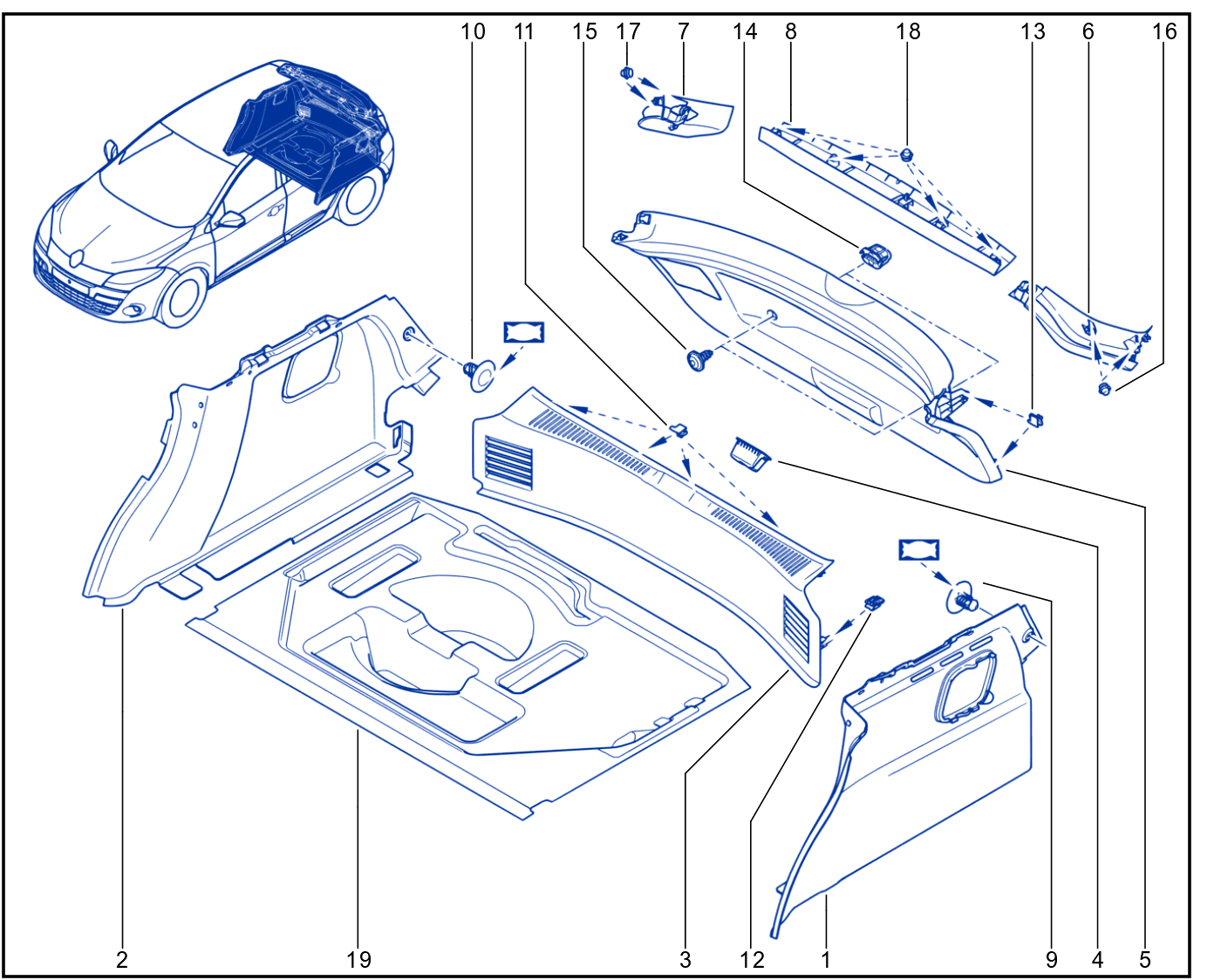 Luggage Compartment Trim - 01024071