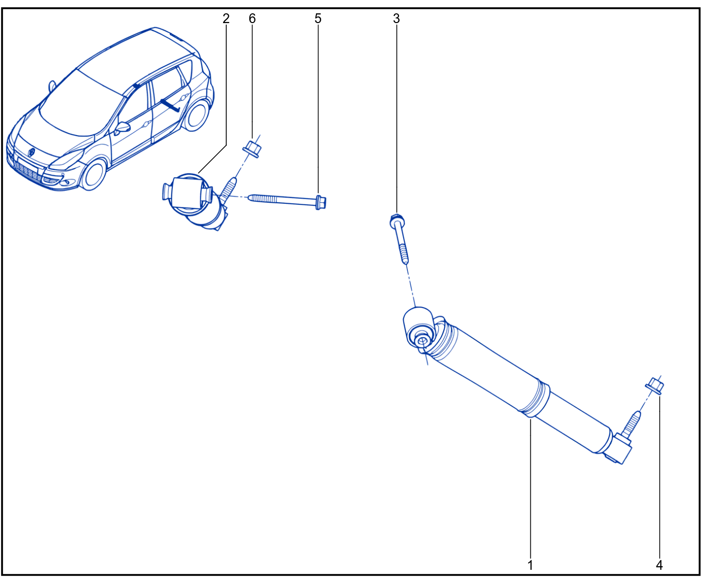 Suspension - Rear Shock Absorption - 01024391