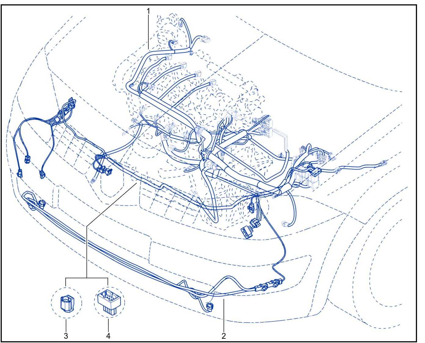 Wiring - Engine Components - 01024445