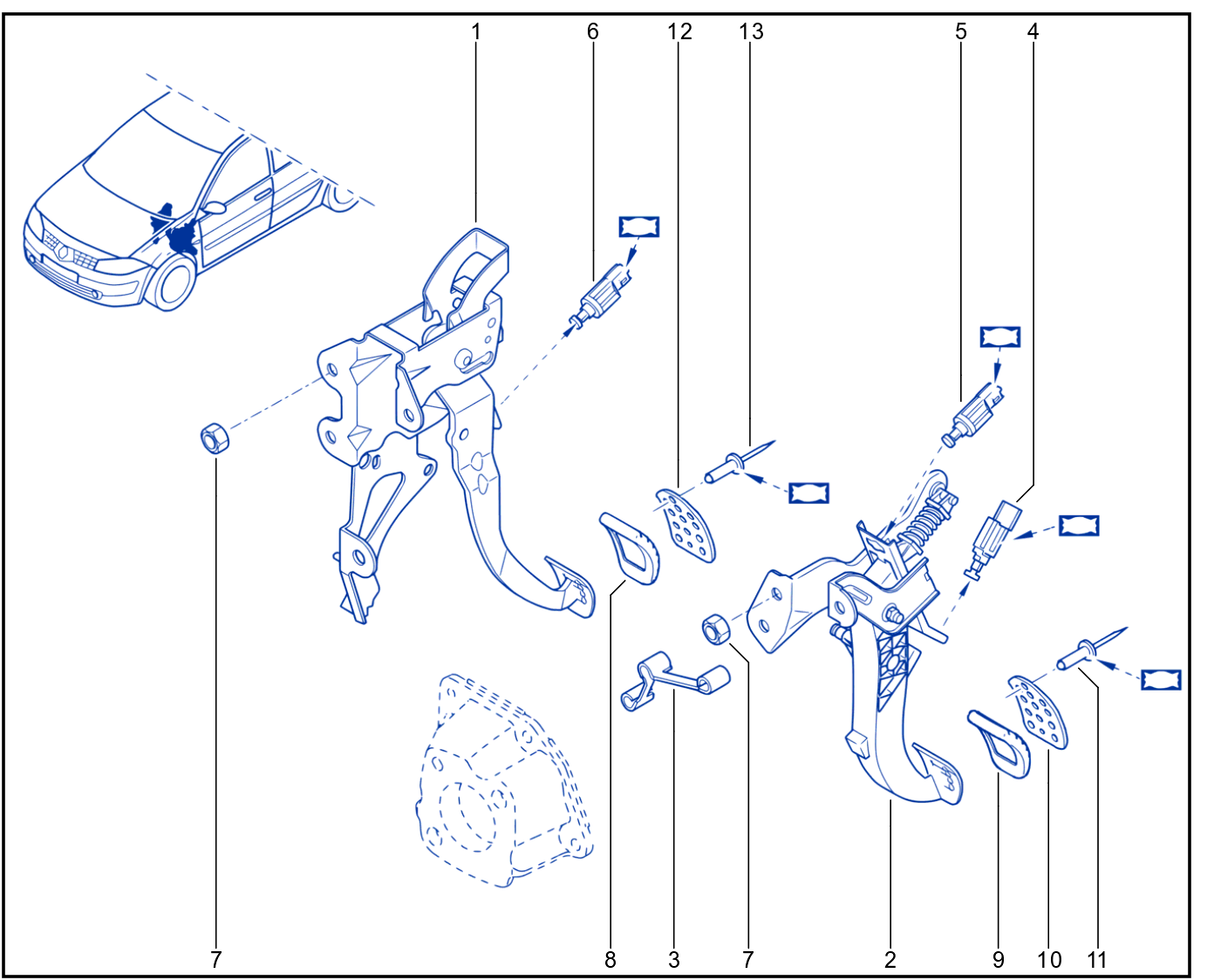 Pedal Assembly - 01024891