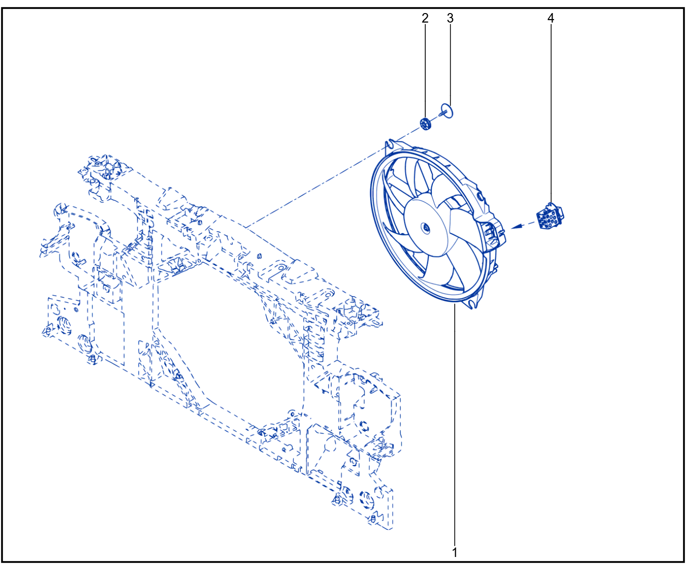 Radiator - Engine Cooling Fan - 01024901