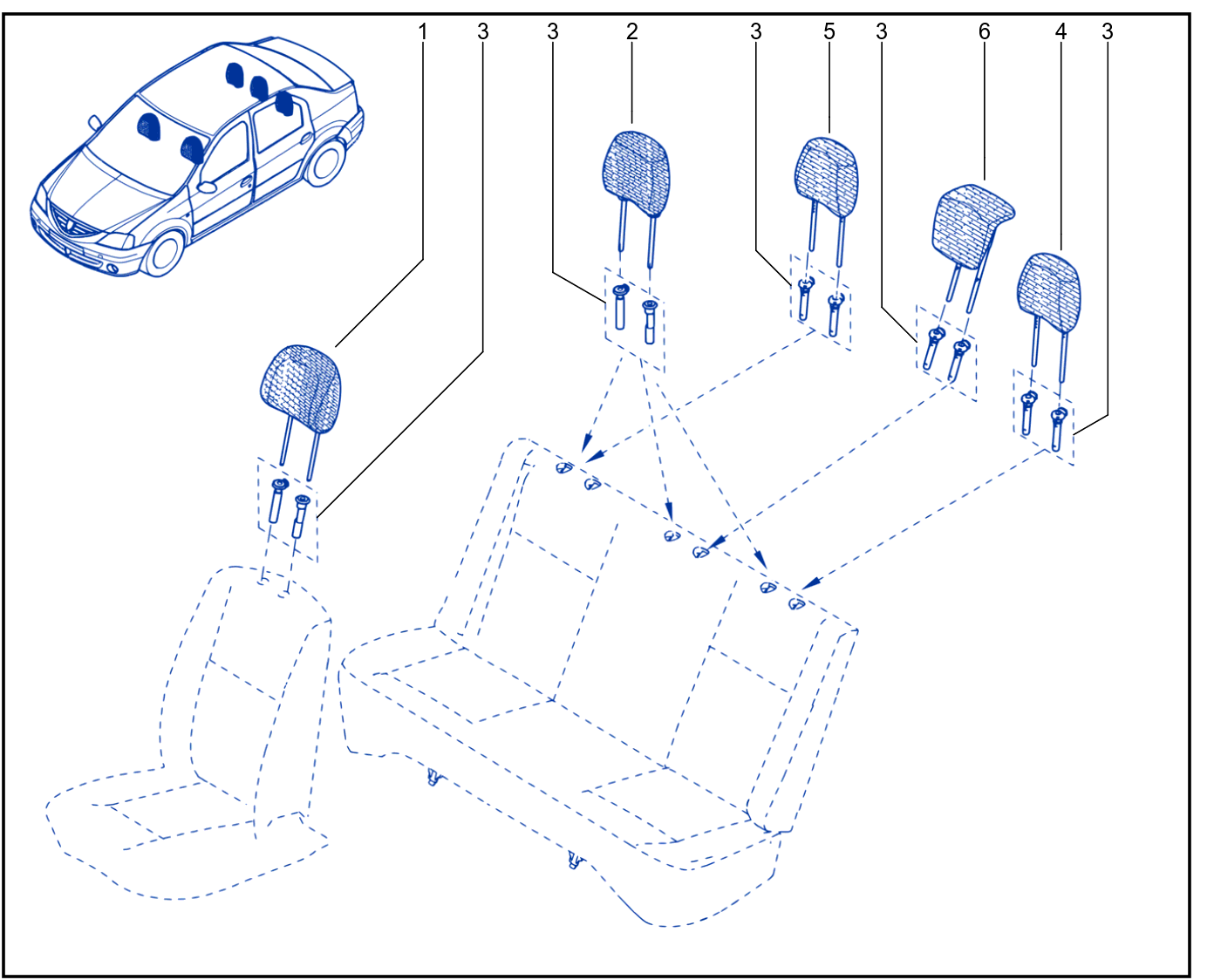 Headrest - 01024932