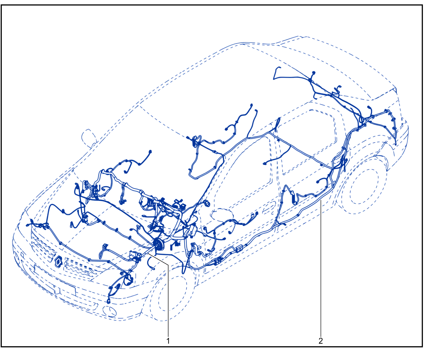 Wiring - Passenger Compartment Components - 01025040