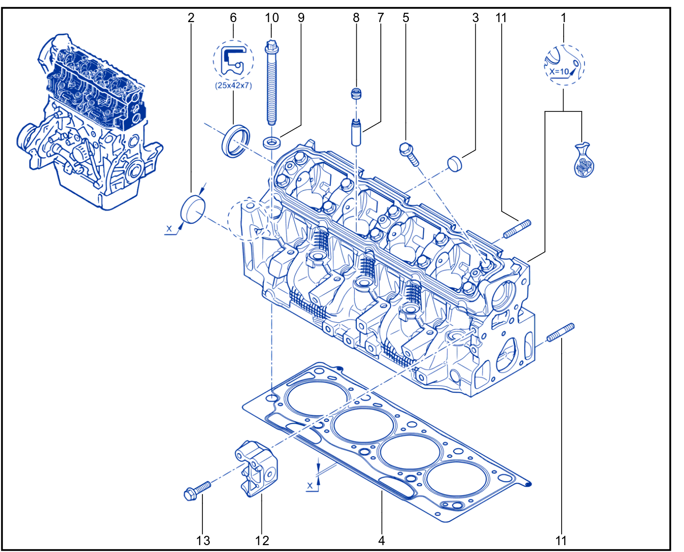 Cylinder Head - 01025372