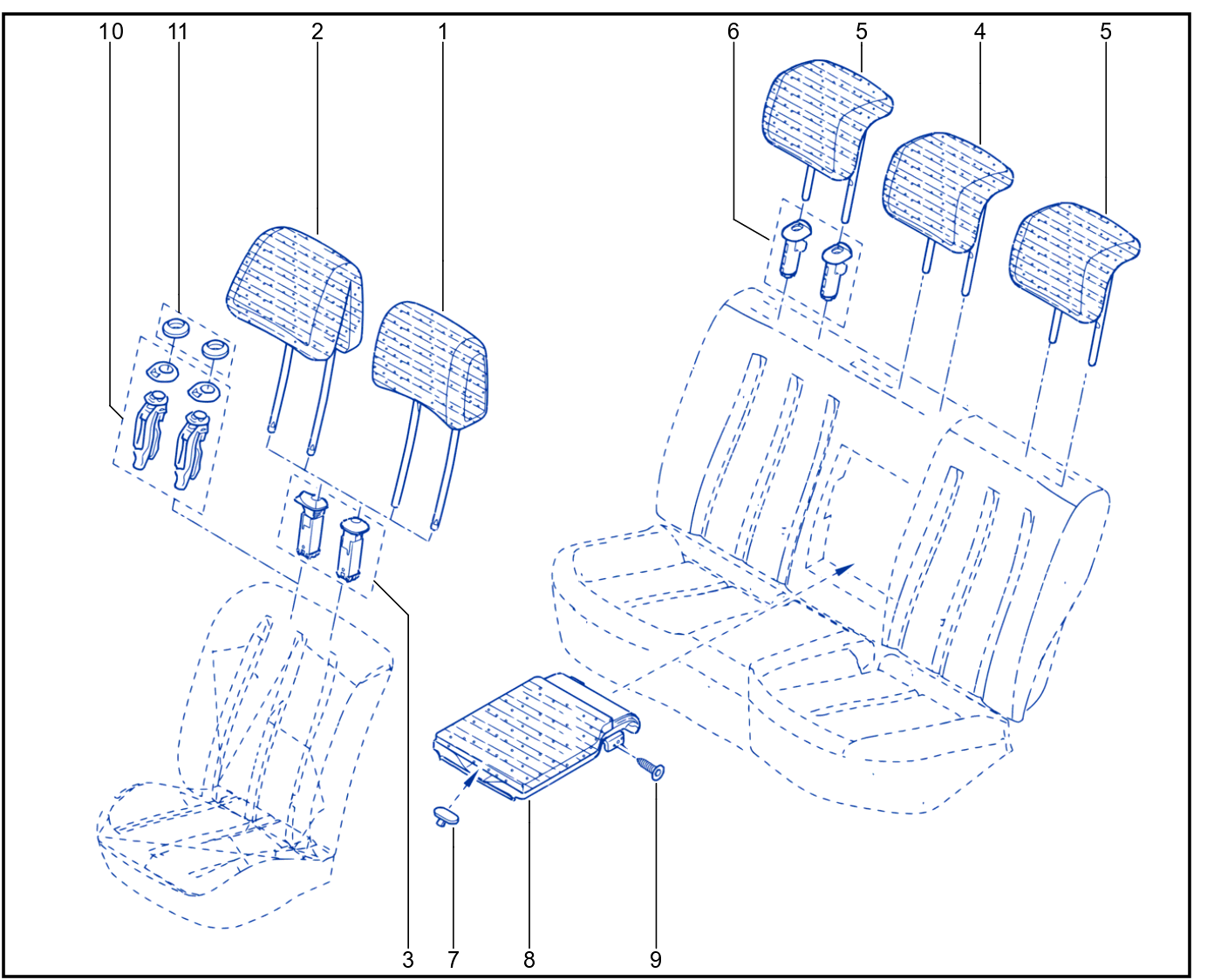 Headrest - 01025850