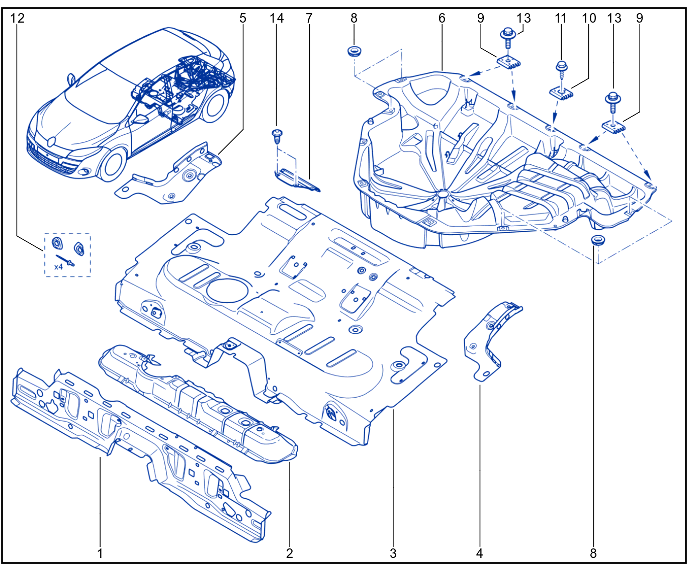Rear Floor - 01026203