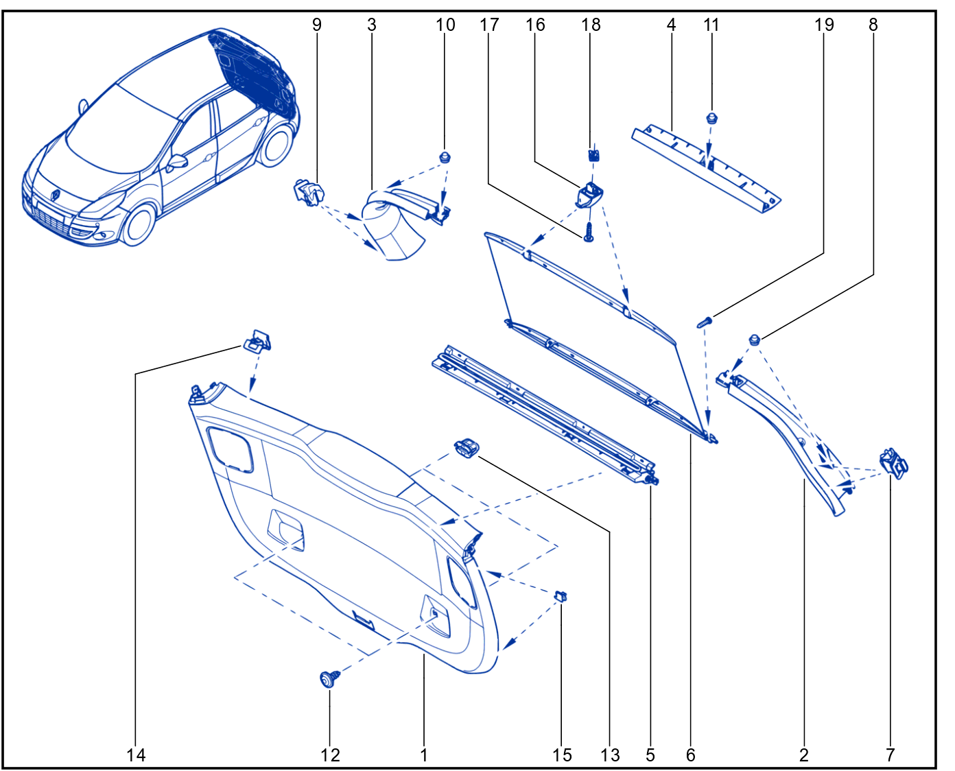 Luggage Compartment Trim - 01026304