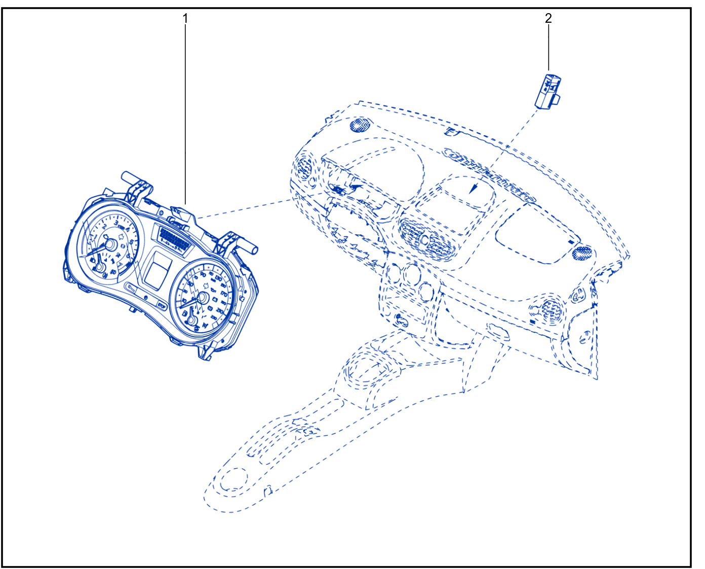 Instrument Panel - Remote Display - 01026375