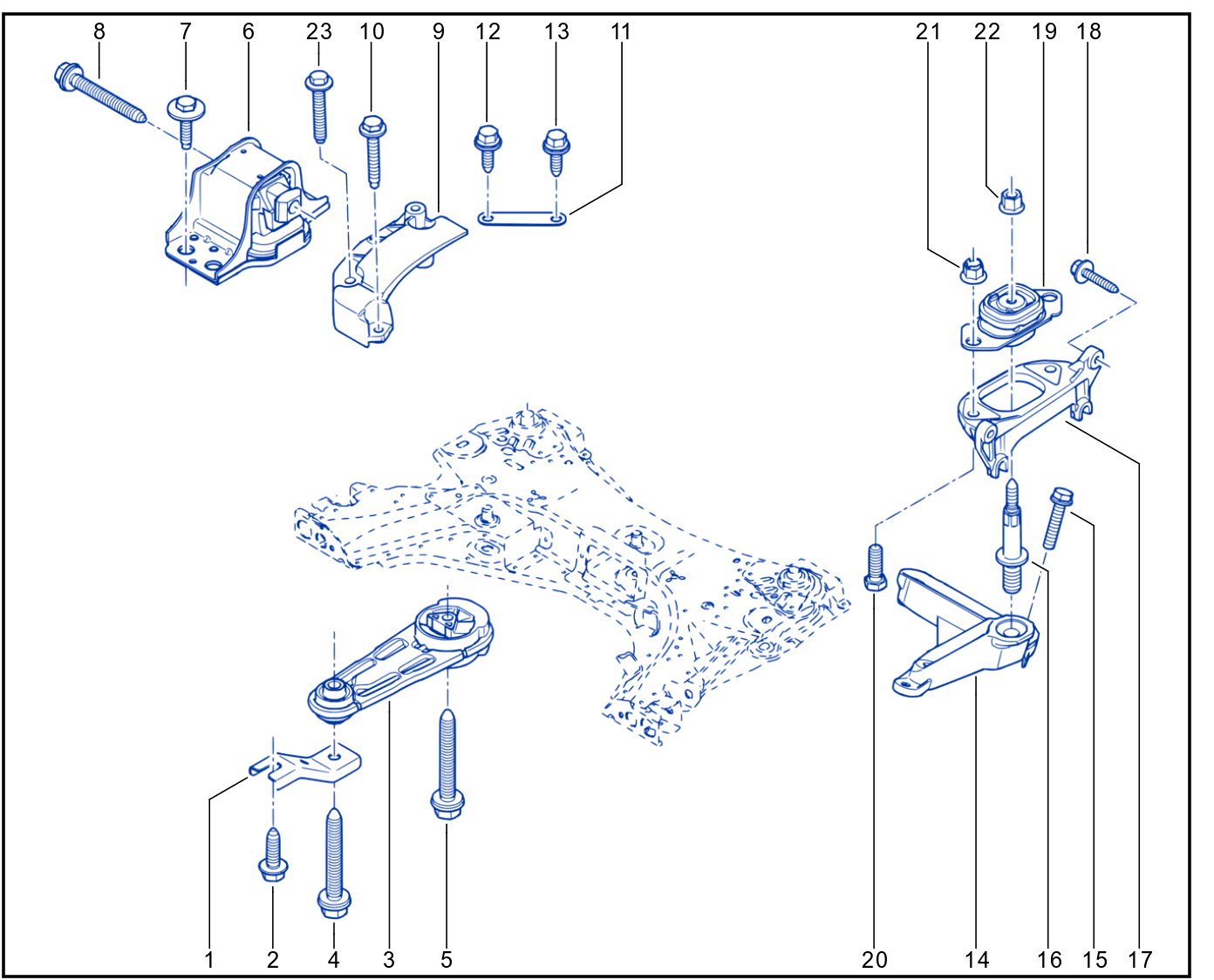 Engine And Transmission Assembly Support - 01026421