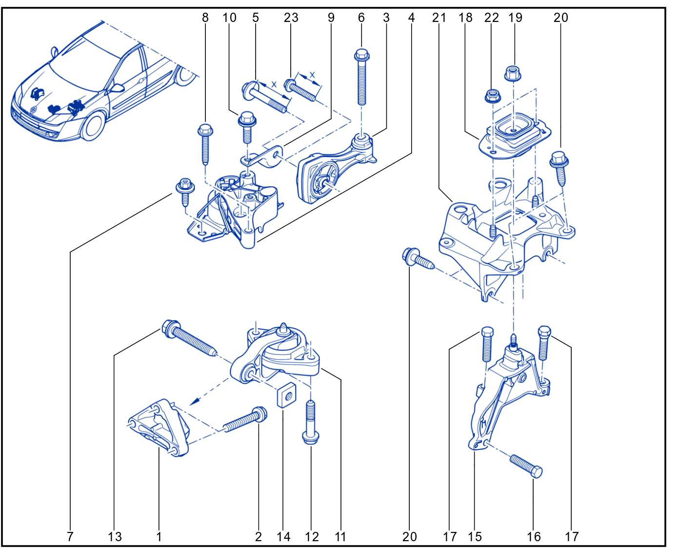Engine And Transmission Assembly Support - 01026451