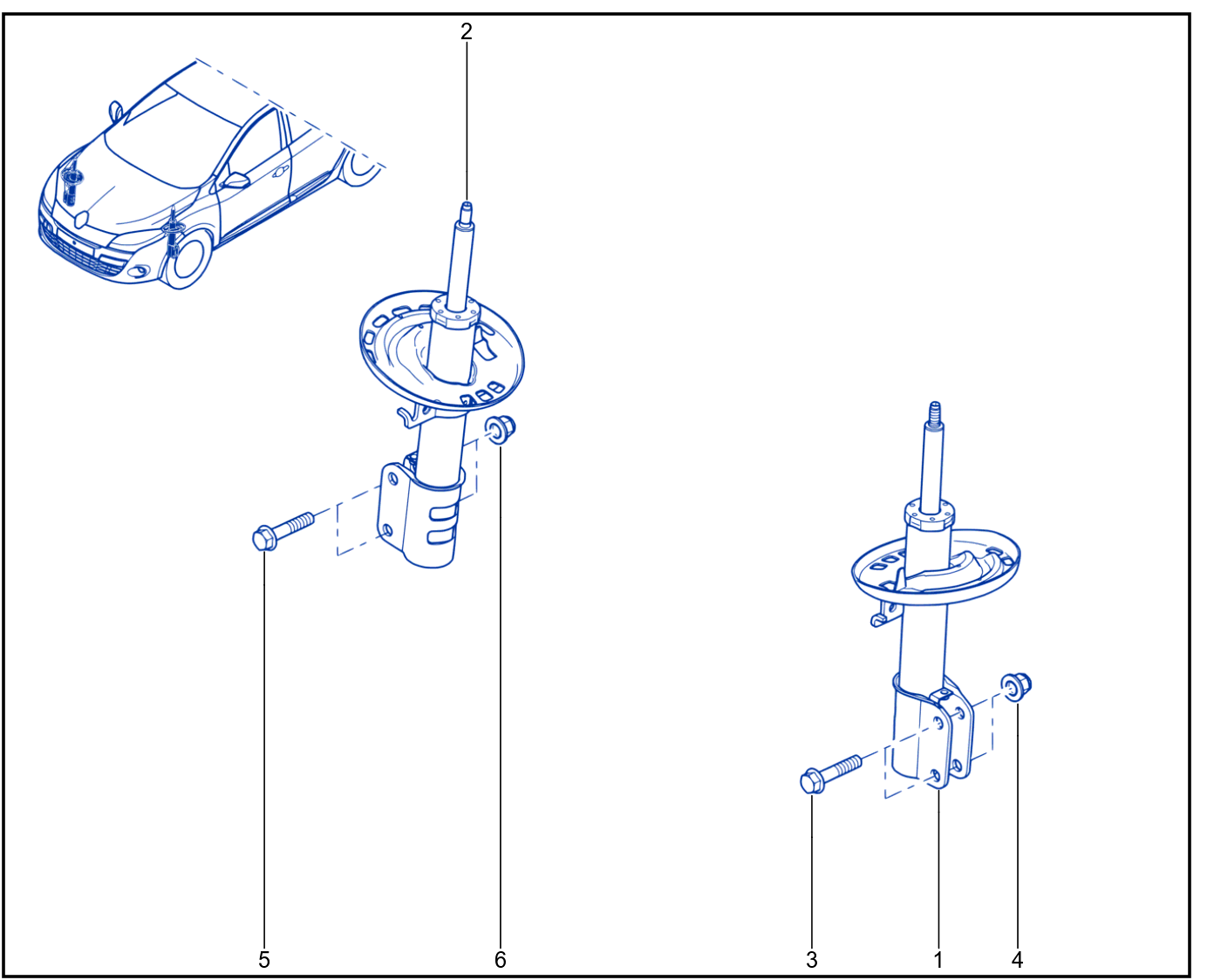Suspension - Front Shock Absorption - 01026895