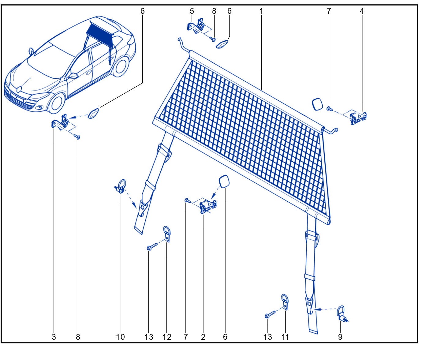 Luggage Retainer - 01027110