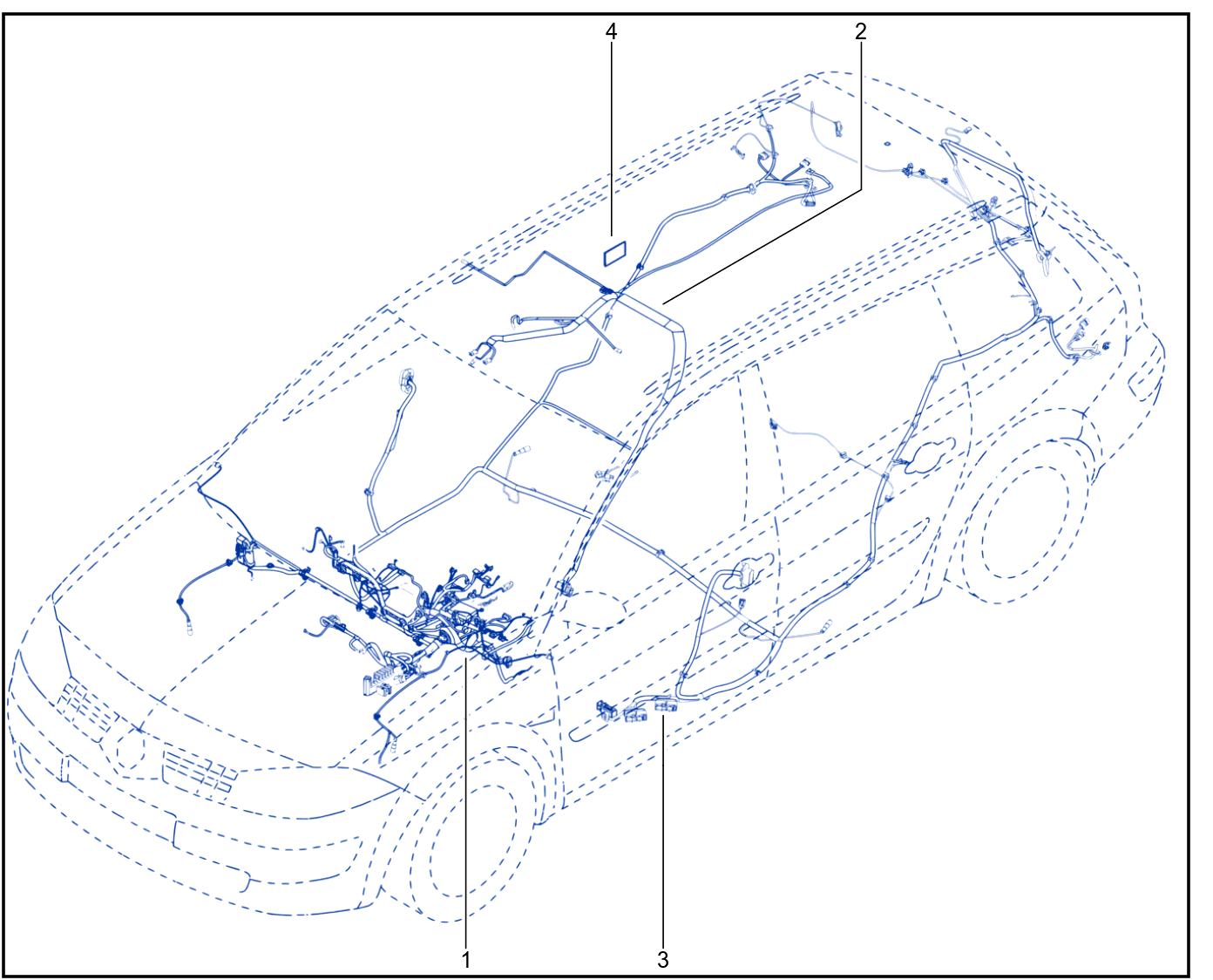 Wiring - Passenger Compartment Components - 01027480