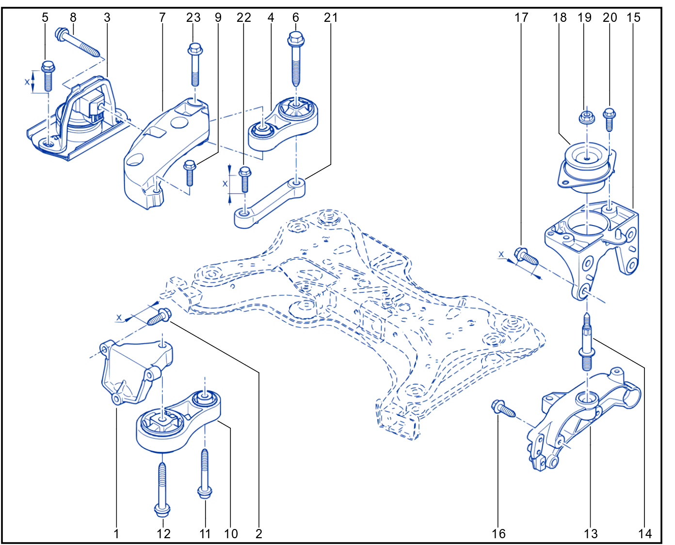 Engine And Transmission Assembly Support - 01027626