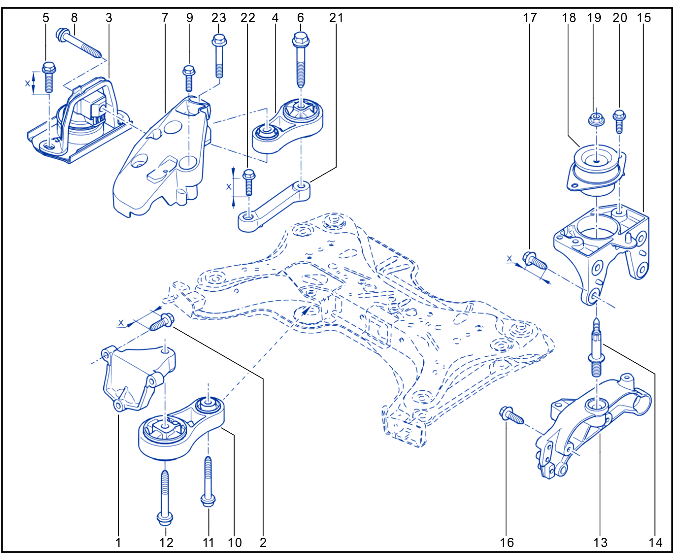Engine And Transmission Assembly Support - 01027627