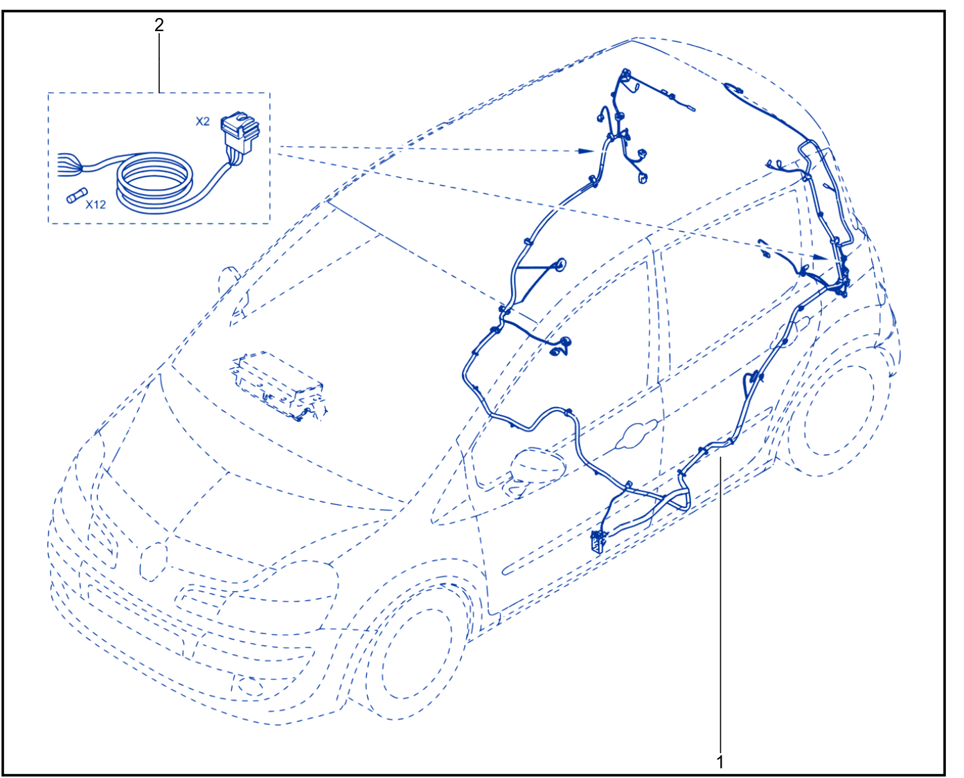 Wiring - Passenger Compartment Components - 01028002