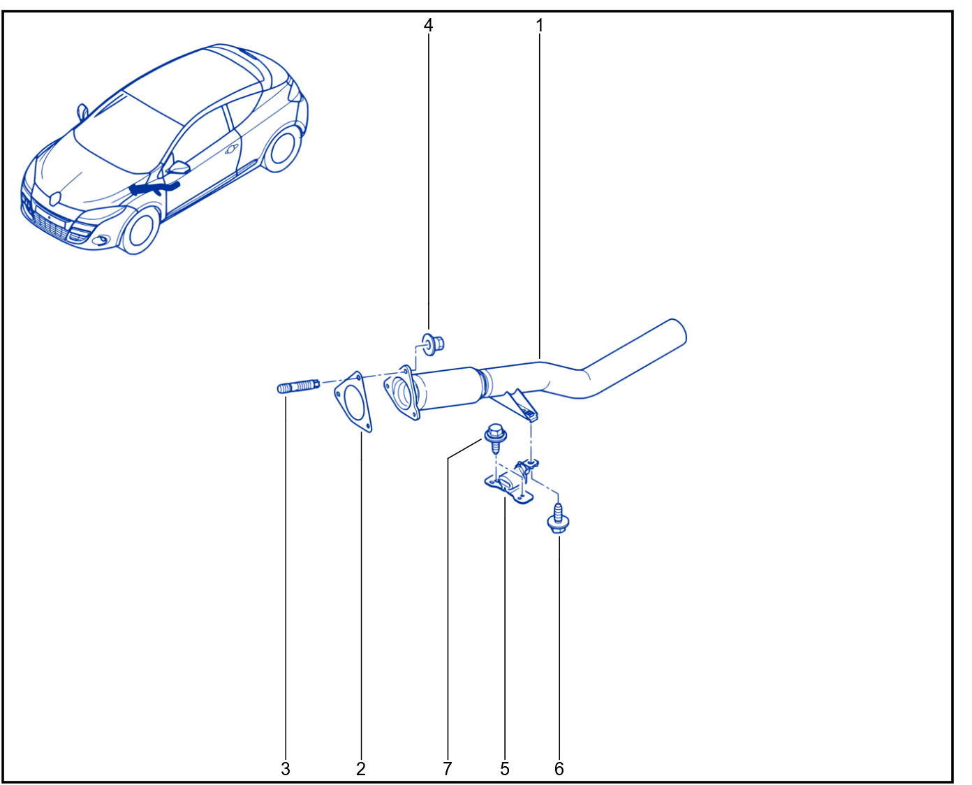 Exhaust Pipe - 01028088