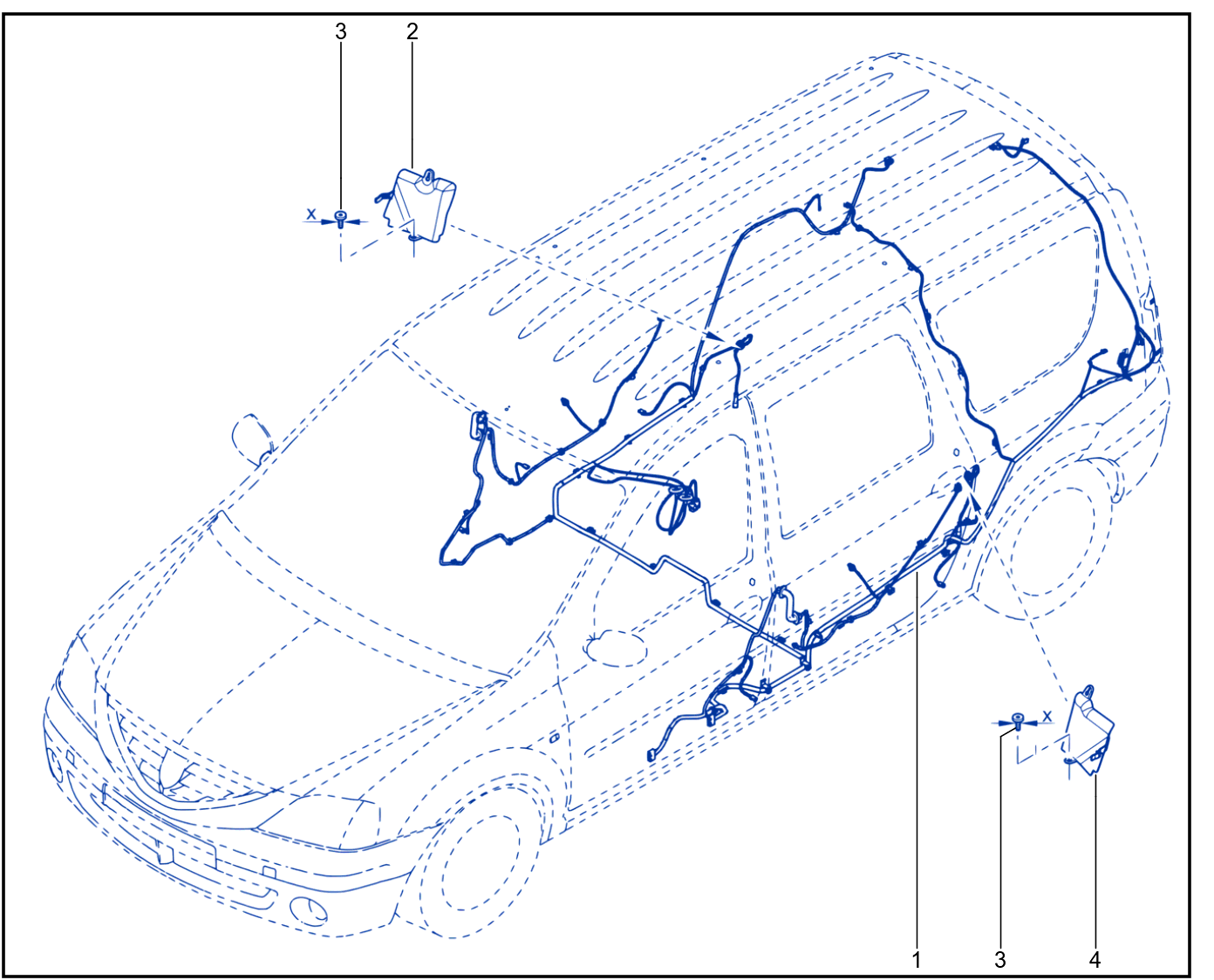 Wiring - Passenger Compartment Components - 01028116