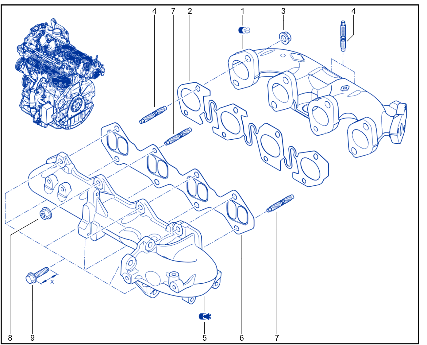 Exhaust Manifold - 01028154