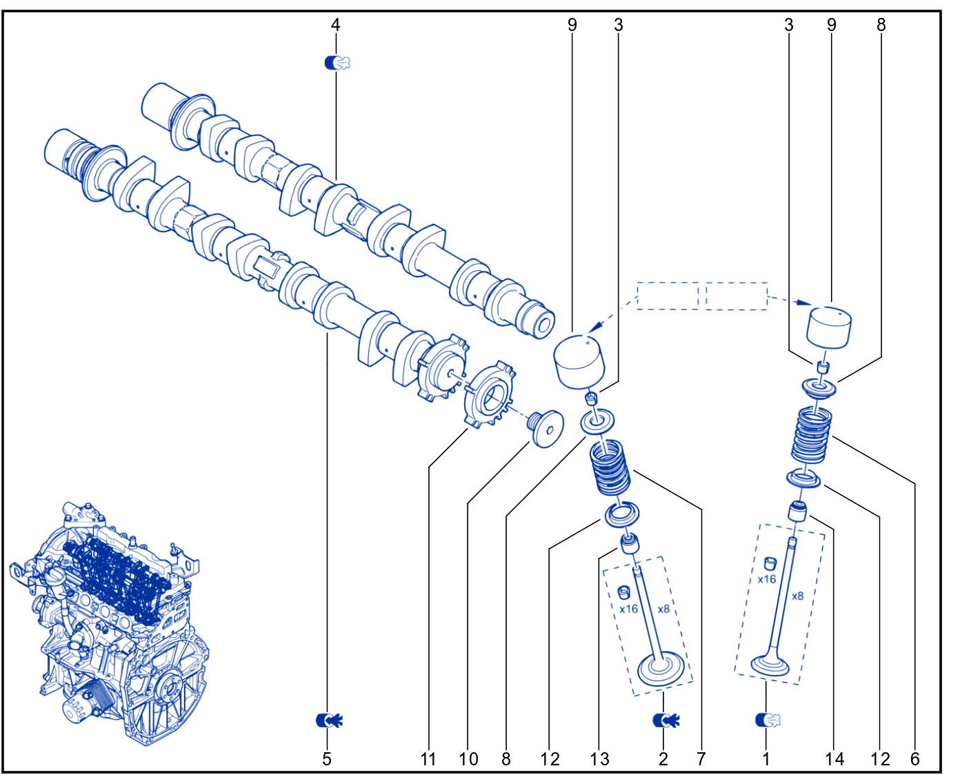 Timing - Camshaft - Valve - 01028288