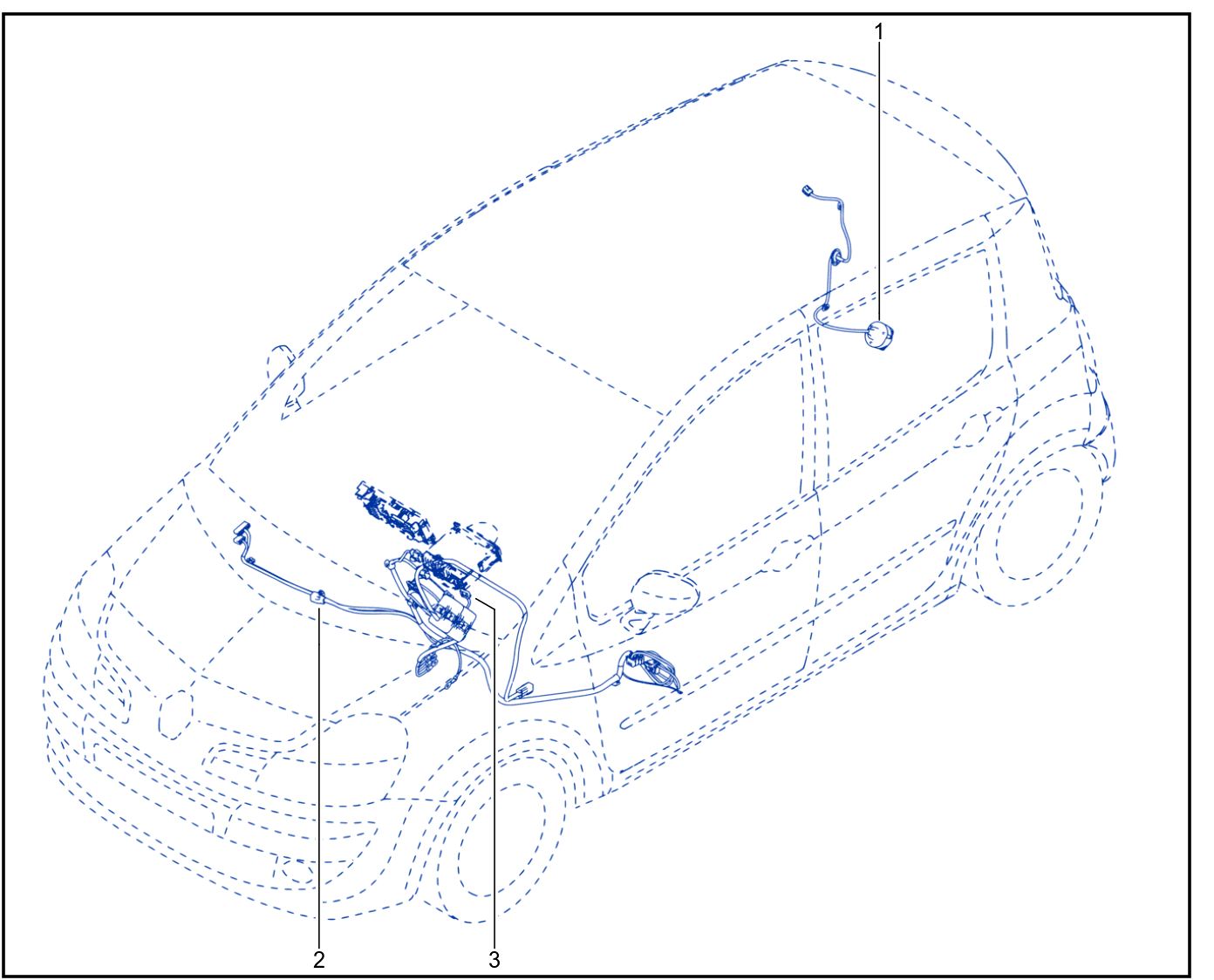 Wiring - Front End Panel Components - 01028556