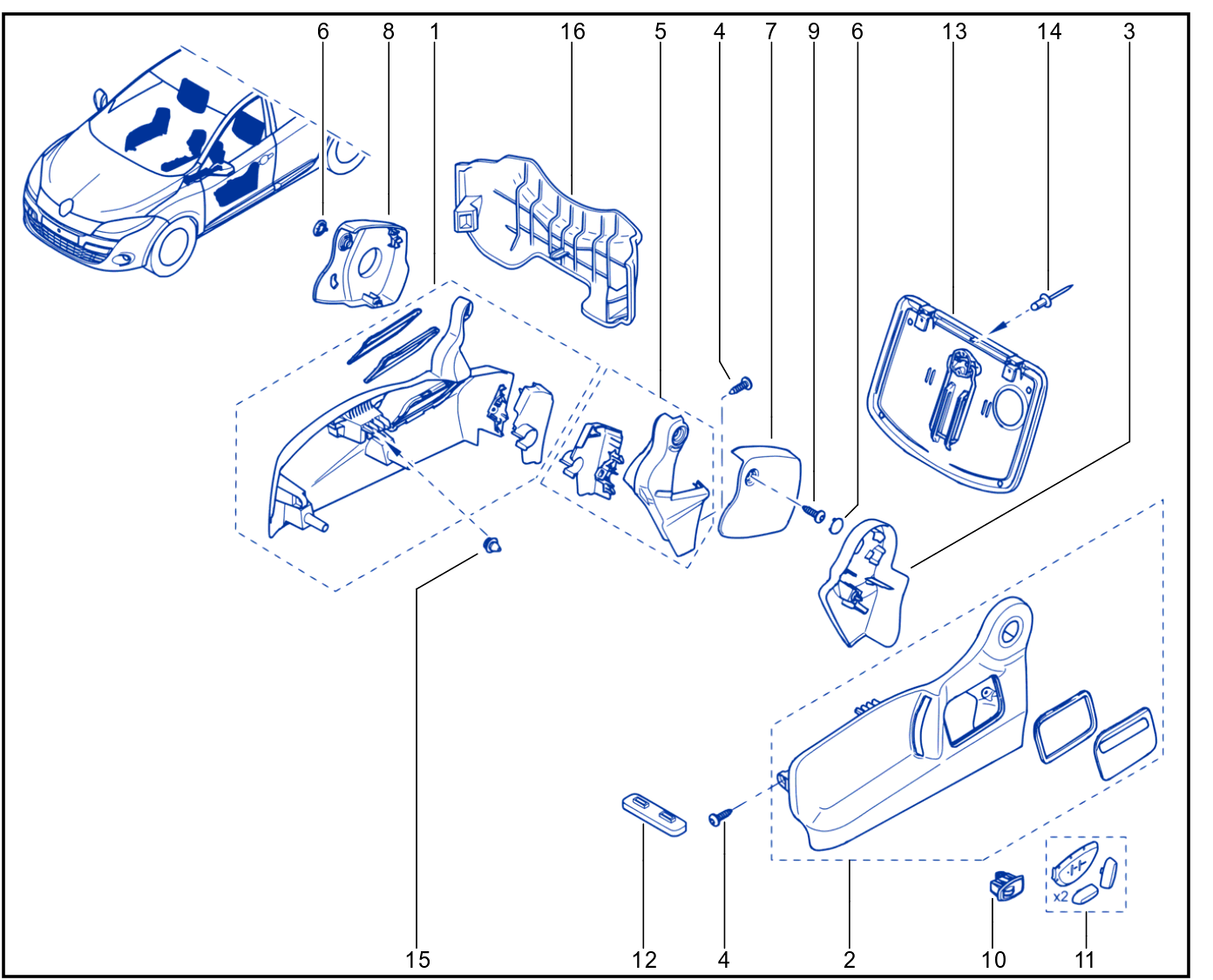 Housing - Switch - Wiring - 01029031