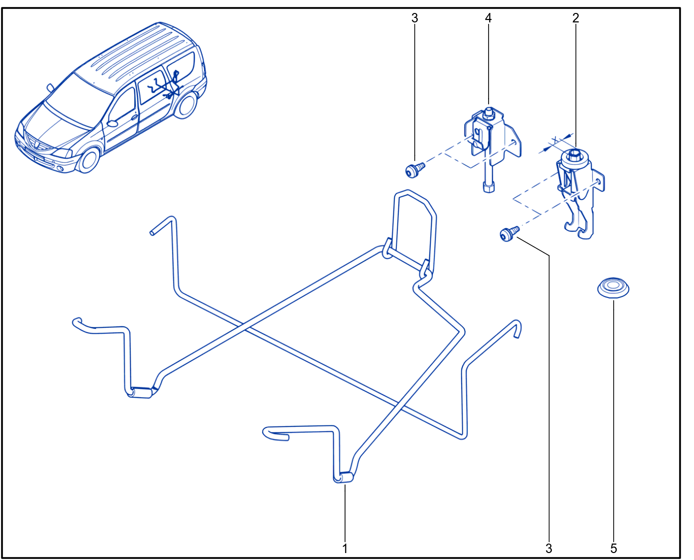 Emergency Spare Wheel Support - 01030120