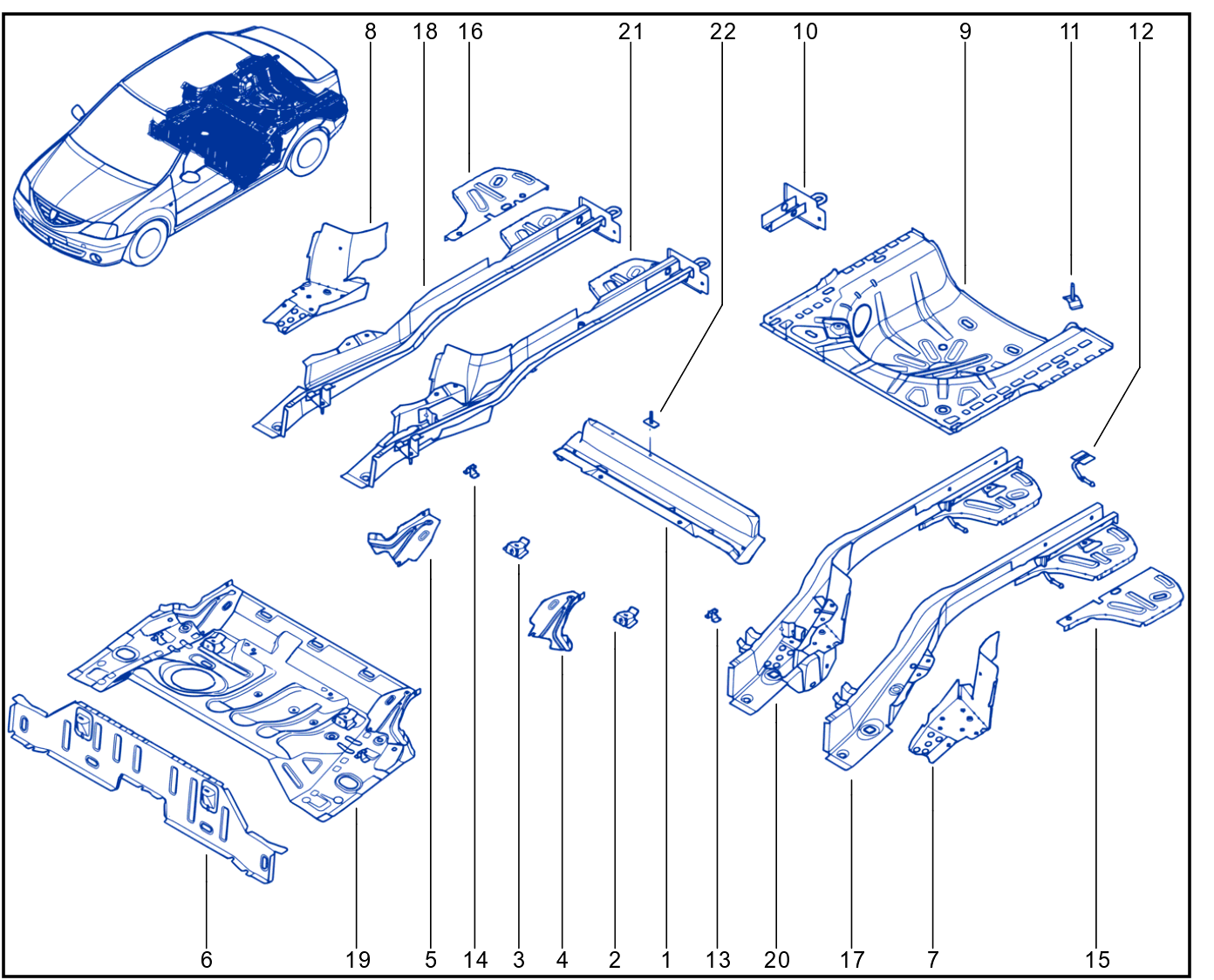 Rear Floor - 01030174
